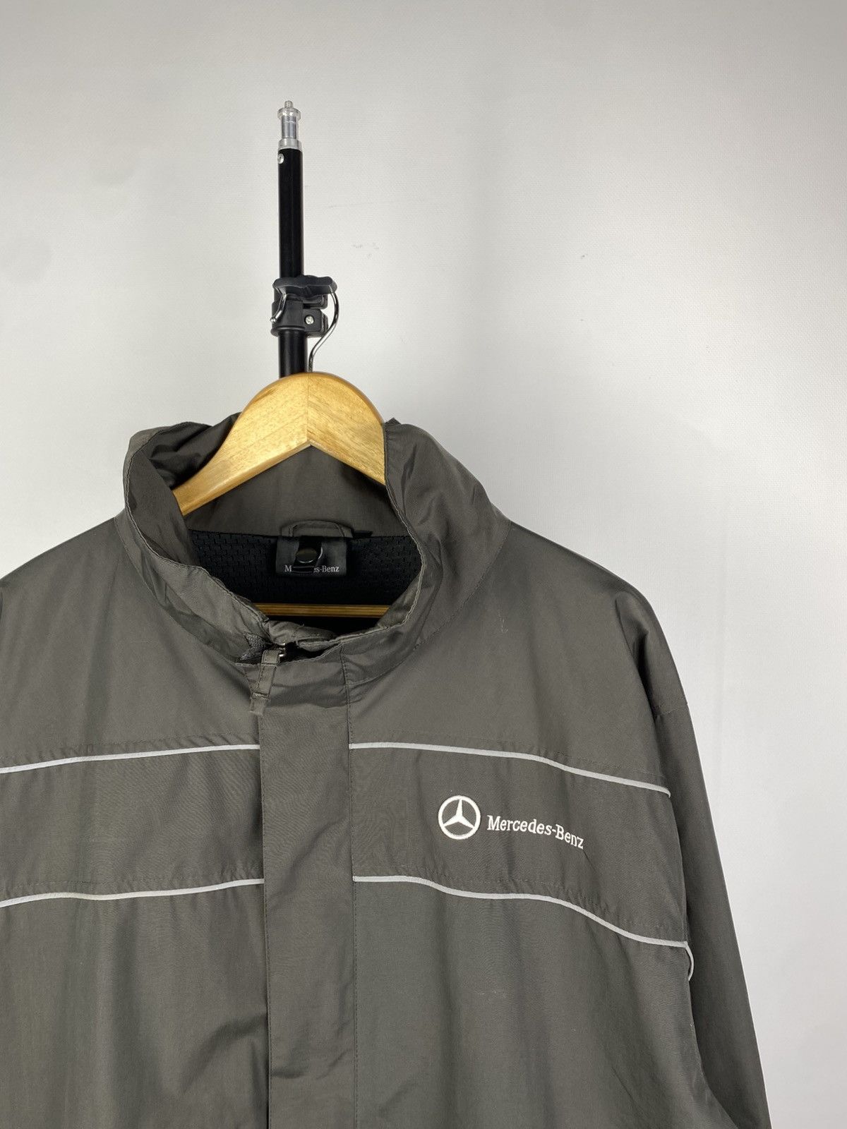 Mercedes-Benz × Vintage Official Mercedes ninja Racing Black F1 Big Logo 90s Rare Size US XL / EU 56 / 4 - 4 Thumbnail