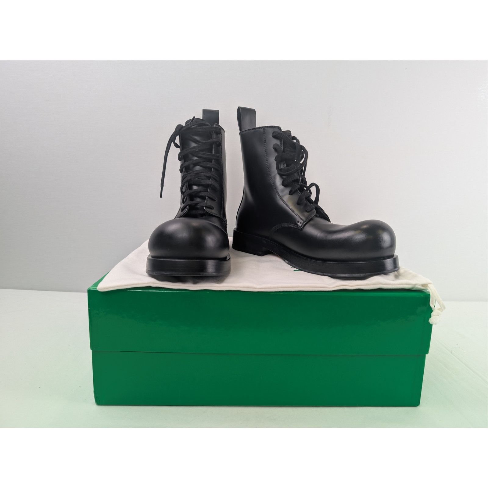 Bottega Veneta o1rshd1 Tokyo Brush Calf Rubber Ankle Boots in Black Size US 10 / EU 43 - 14 Thumbnail