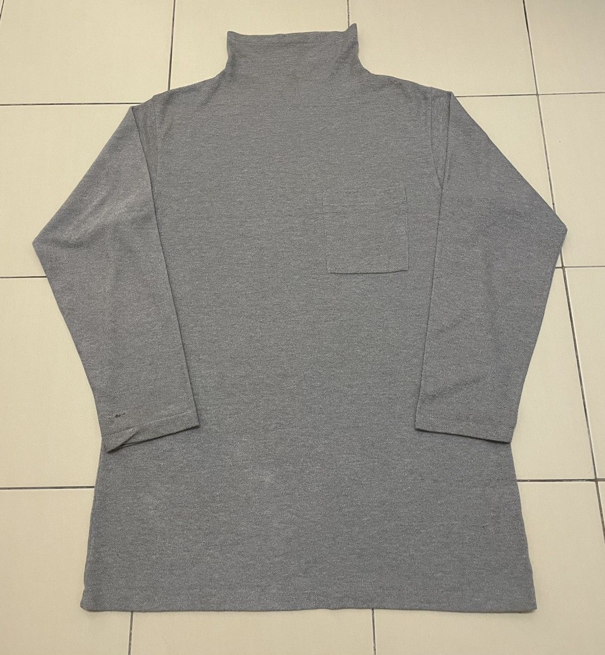 Y's for Men Vtg 90s Yohji Yamamoto Y's For Men Mock Neck Long Sleeve Top Size US L / EU 52-54 / 3 - 1 Thumbnail