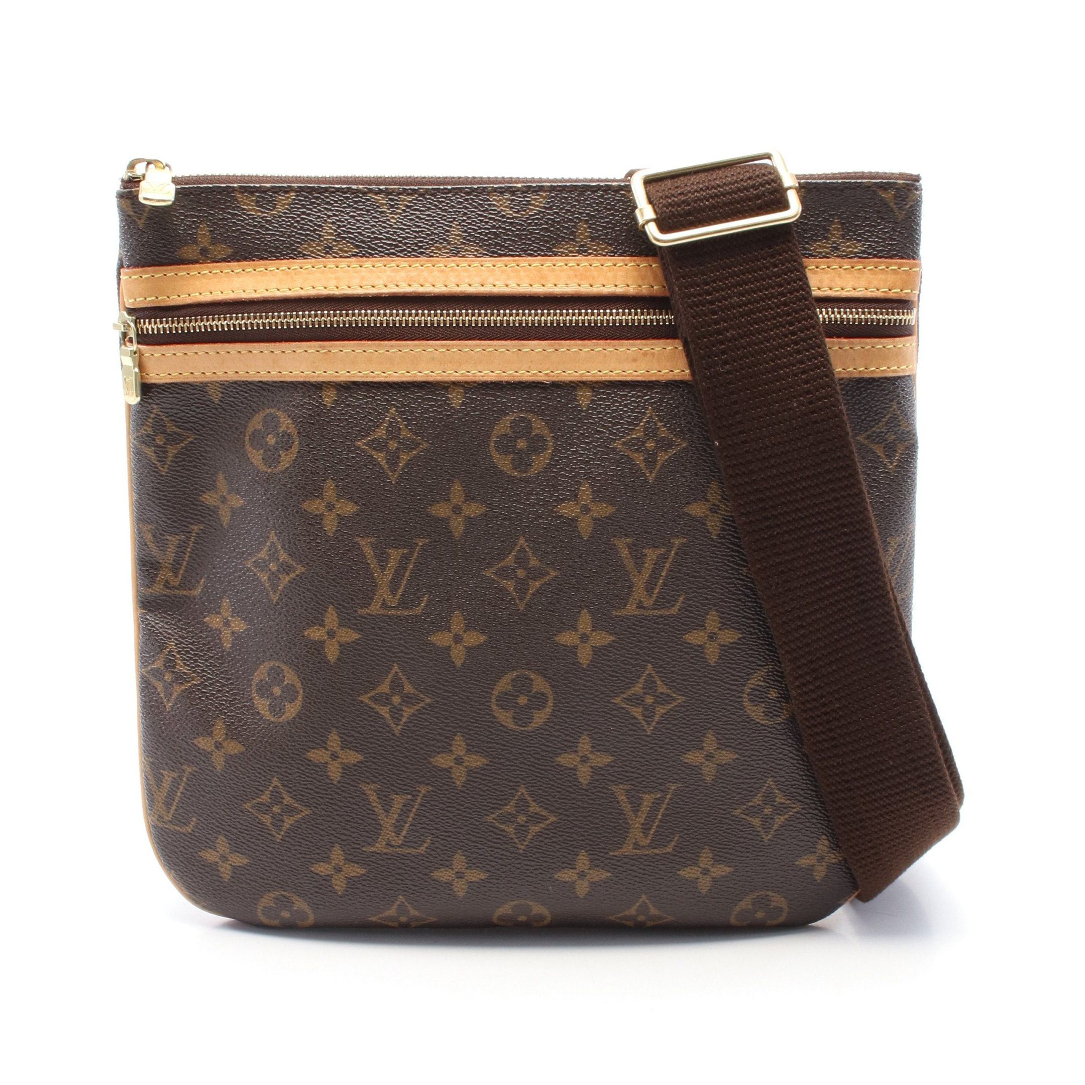 Louis Vuitton Louis Vuitton Pochette Bosphore Monogram Shoulder Bag Leather Brown Size ONE SIZE - 1 Thumbnail