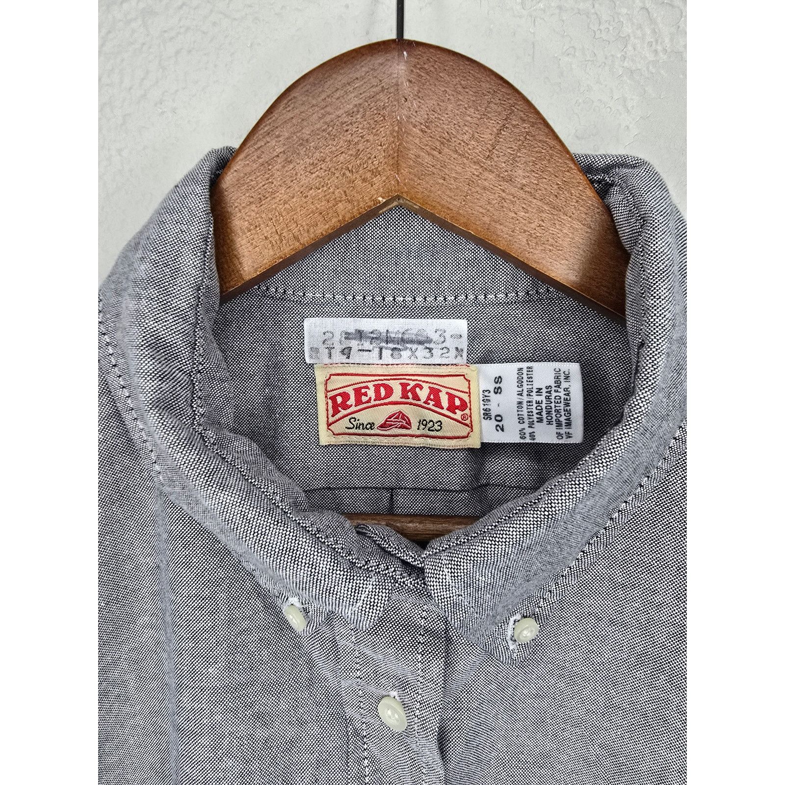 Vintage Red Kap Short Sleeve Button Down XL Gray Workwear Shirt Size US XL / EU 56 / 4 - 7 Thumbnail