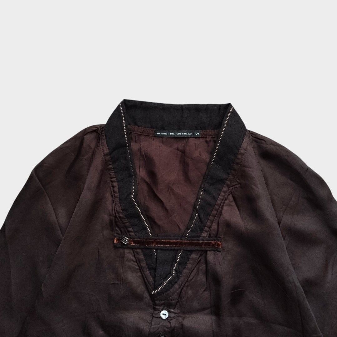Marithe + Francois Girbaud Vintage Marithe Francois + girbaud silk shirt Size US S / EU 44-46 / 1 - 2 Thumbnail