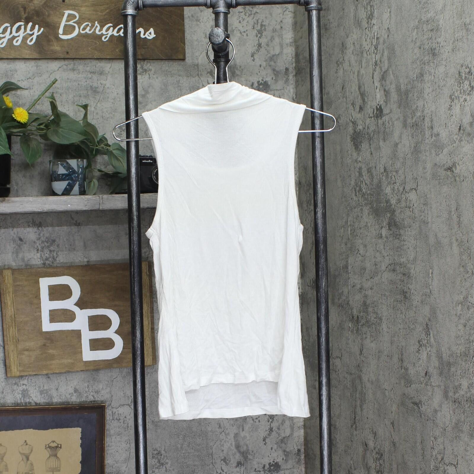 Other Nwt Ultra Flirt Sleeveless Cowl-neck Knit Top White S Size S / US 4 / IT 40 - 2 Thumbnail