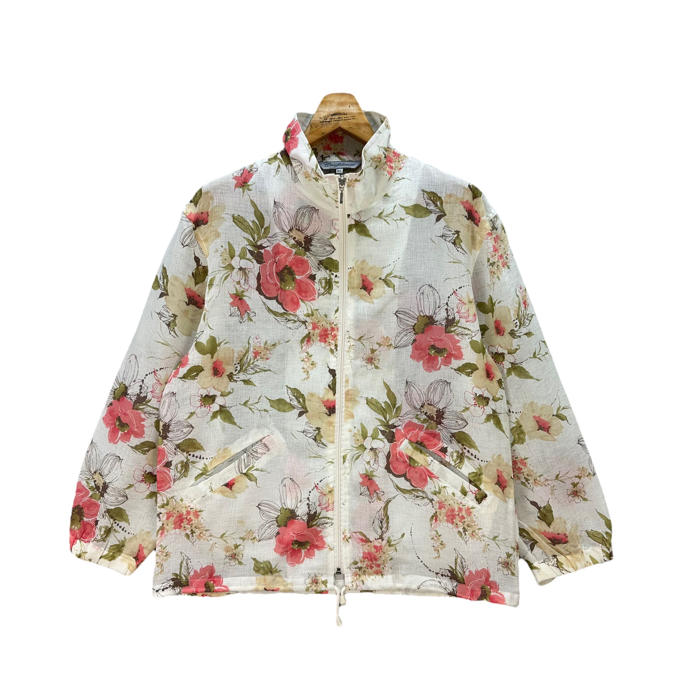 Japanese Brand VINTAGE FLOWER JACKET / LIGHT JACKET #7942-191 Size M / US 6-8 / IT 42-44 - 1 Thumbnail