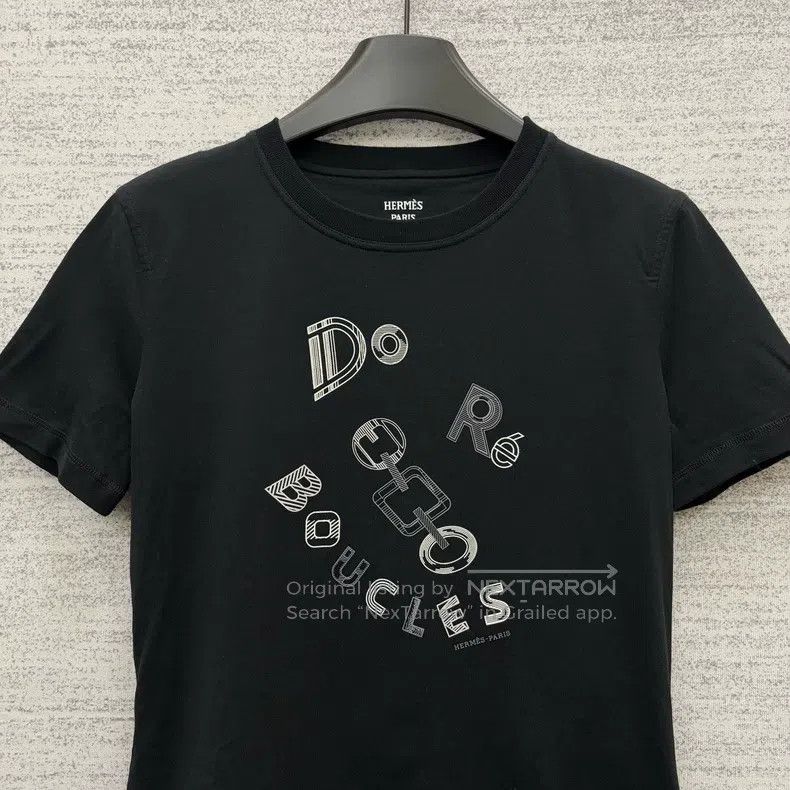 Hermes Hermes Rhythmic Dance Black Short Sleeve Size XS / US 0-2 / IT 36-38 - 2 Thumbnail