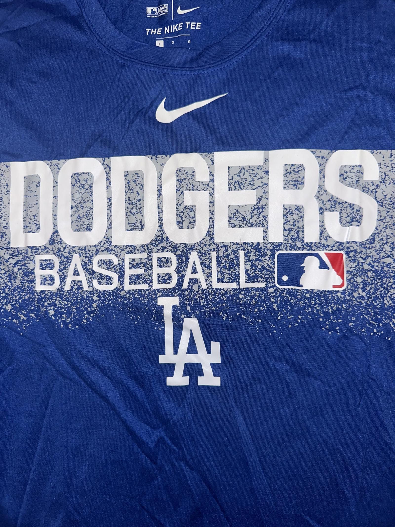 Nike Nike Men's Los Angeles Dodgers Men Blue Cracks Crew Neck Tee Size US L / EU 52-54 / 3 - 7 Thumbnail