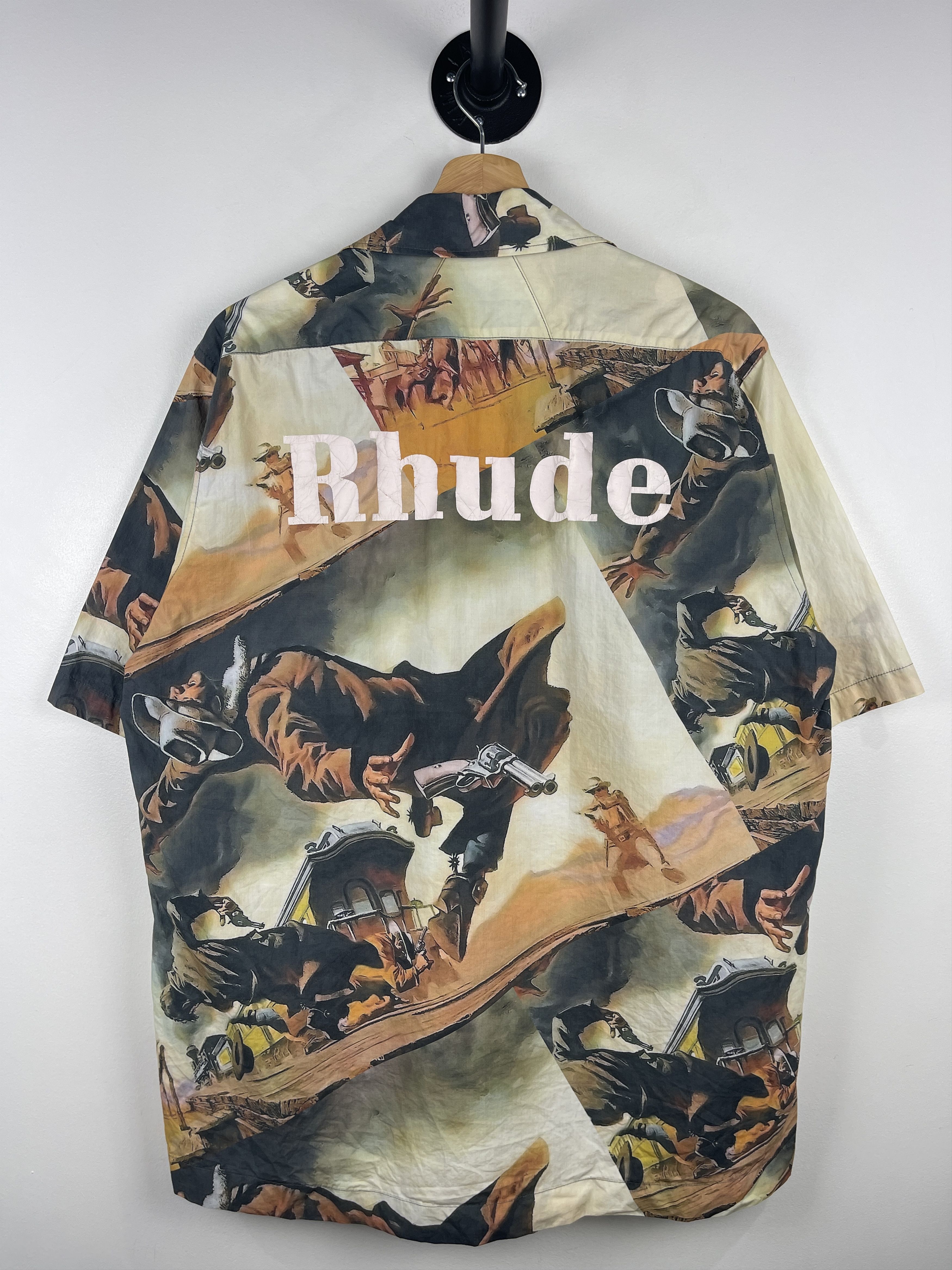 Rhude Rhude Gunslinger Short Sleeve Button Up Shirt Size US M / EU 48-50 / 2 - 1 Thumbnail