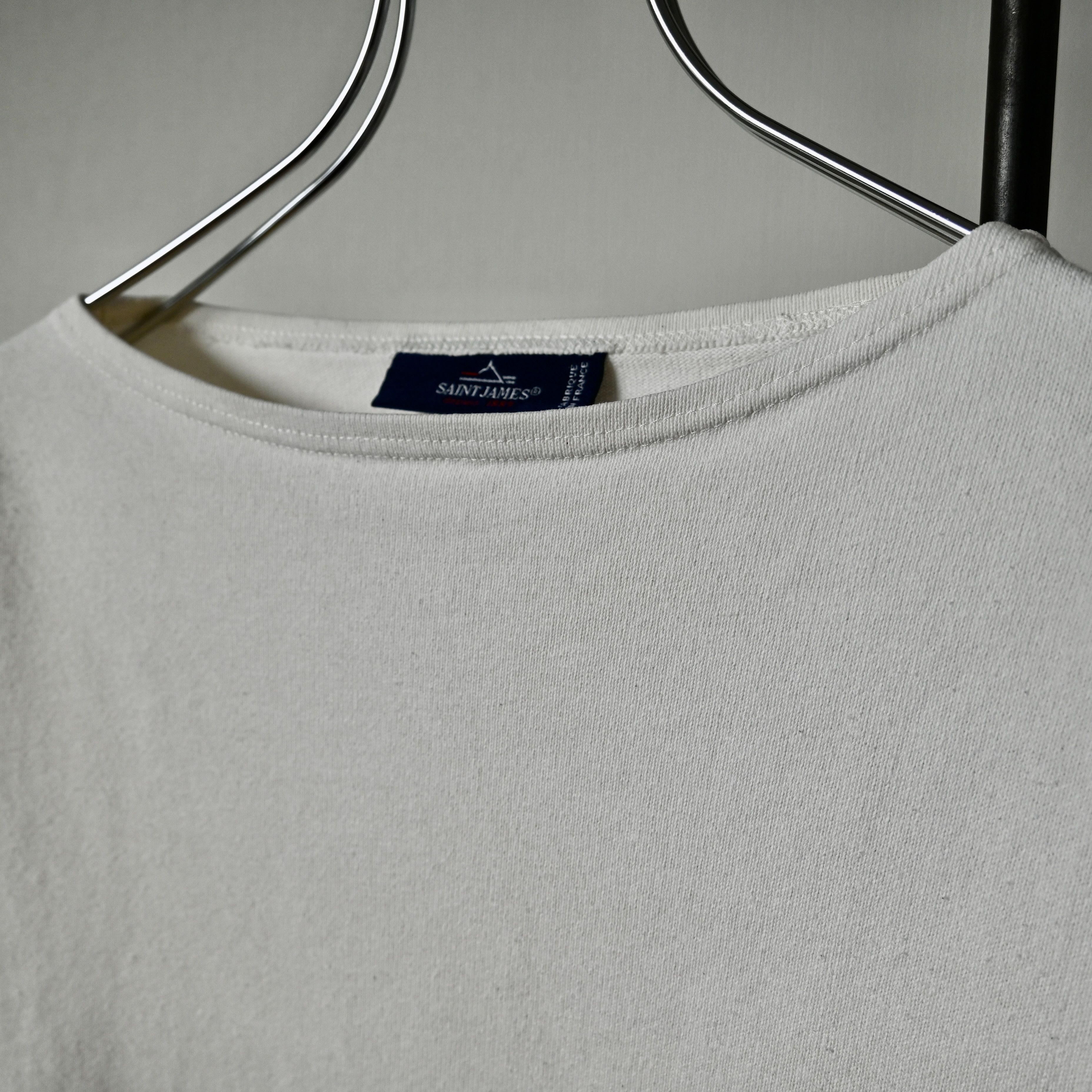 Saint James SAINT JAMES heavyweight cotton solid basque shirt, ecru, 3 Size US S / EU 44-46 / 1 - 7 Thumbnail