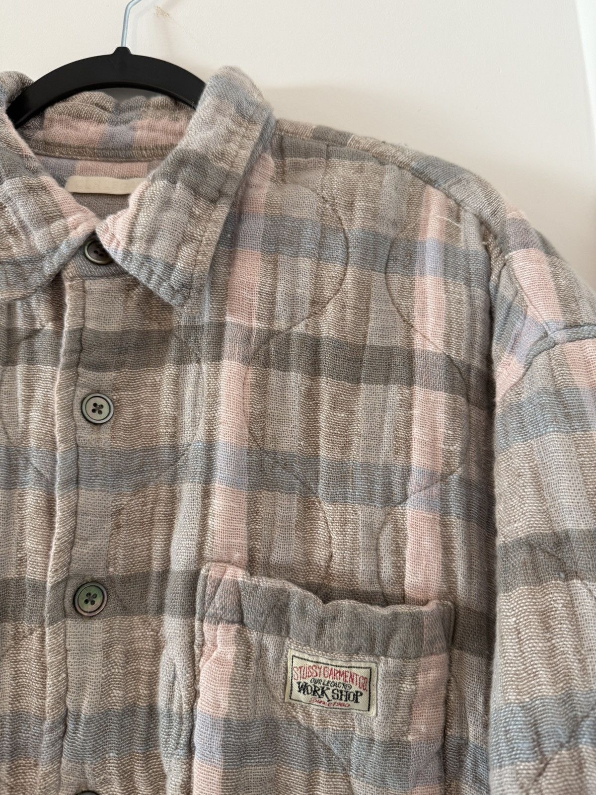 Our Legacy × Stussy Stussy Our Legacy Borrowed Flannel Quilted Jacket Size US L / EU 52-54 / 3 - 5 Thumbnail