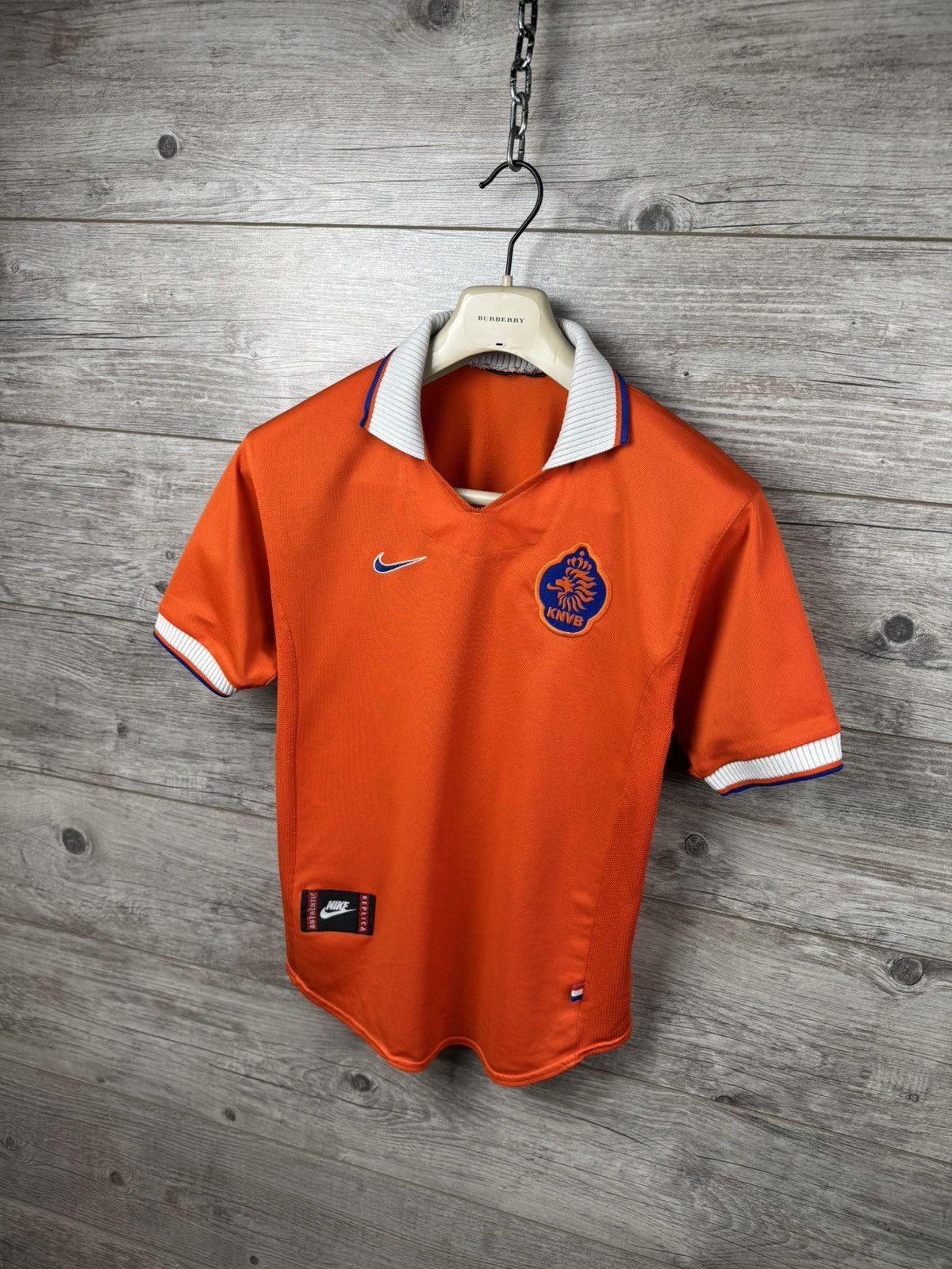 Nike HOLLAND 1997 1998 HOME SHIRT NEDERLAND FOOTBALL SOCCER NIKE Size US XS / EU 42 / 0 - 7 Thumbnail