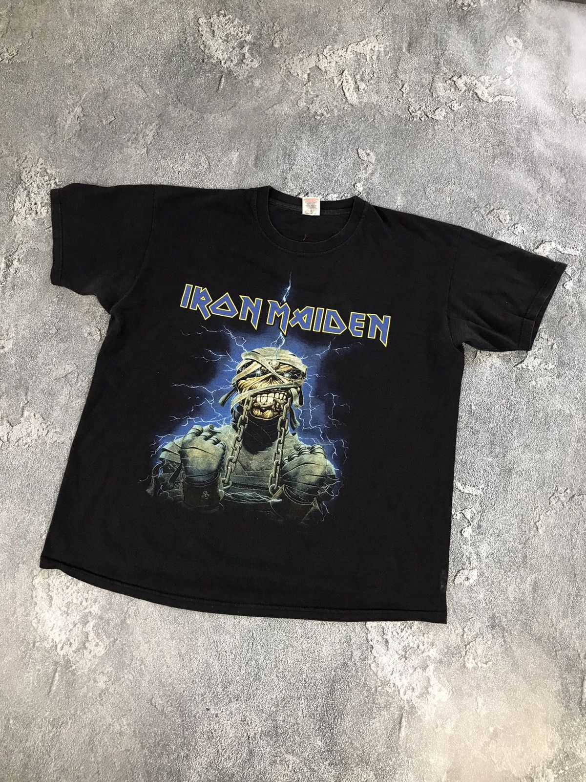 Iron Maiden × Vintage Iron Maiden Skeleton Y2K Big Logo Tshirt,Tee Size US XL / EU 56 / 4 - 2 Thumbnail