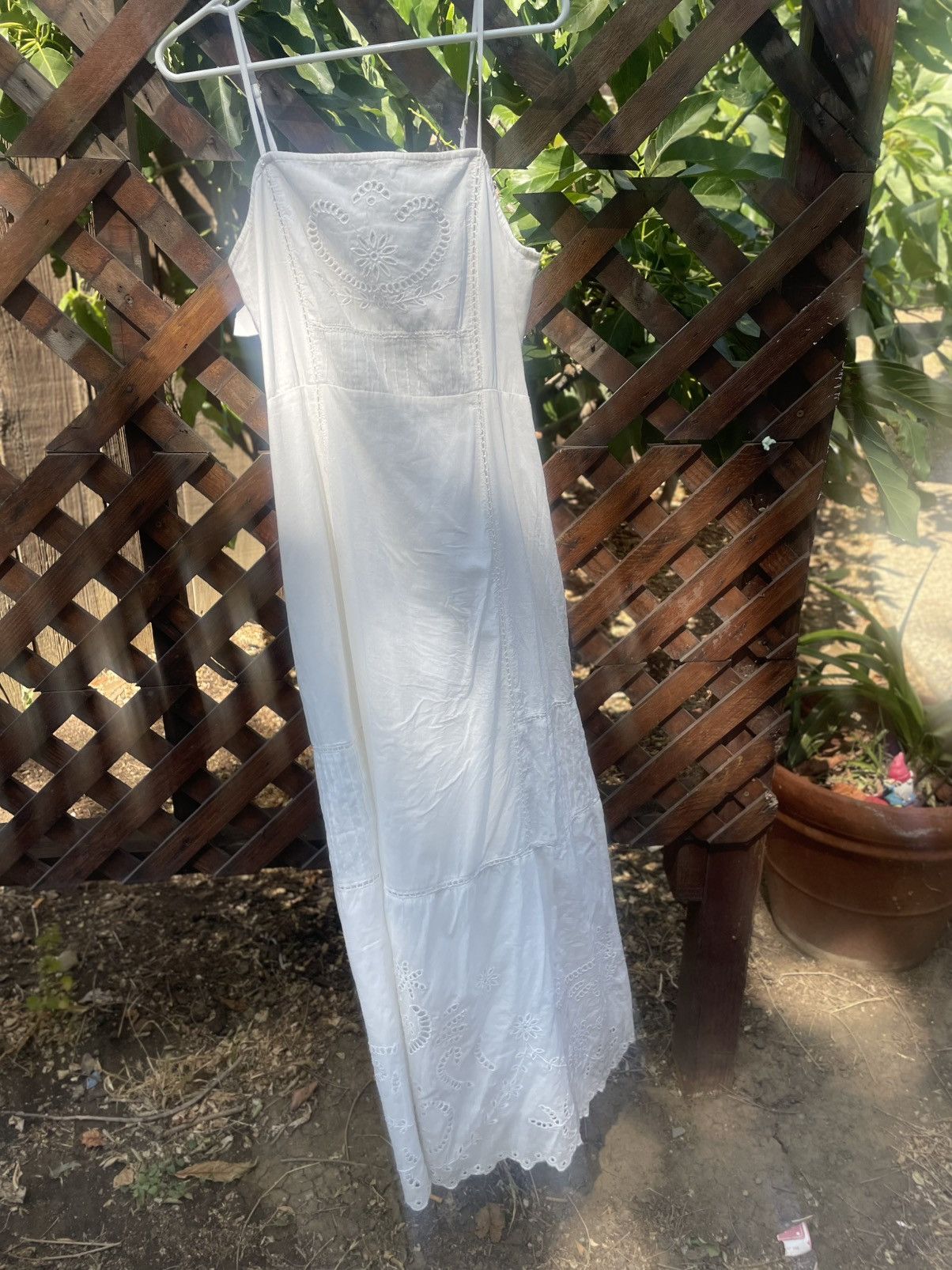 Cleobella CleoBella long white embroidered summer dress Size M / US 6-8 / IT 42-44 - 1 Thumbnail