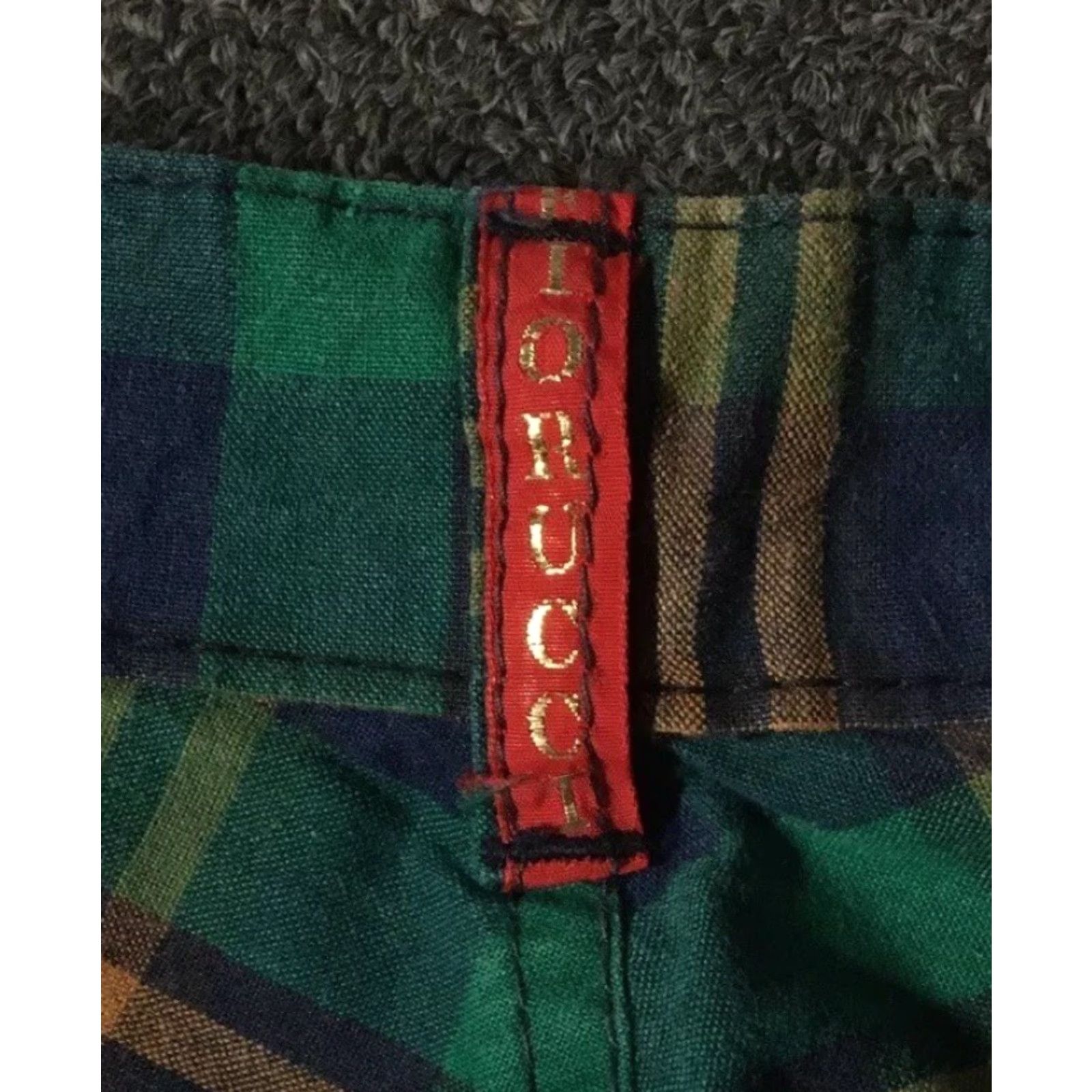 Fiorucci Vtg 80s Fiorucci Plaid Pants 30 Flannel Punk Designer Italy Retro Grunge 70s Size 30" / US 8 / IT 44 - 3 Thumbnail