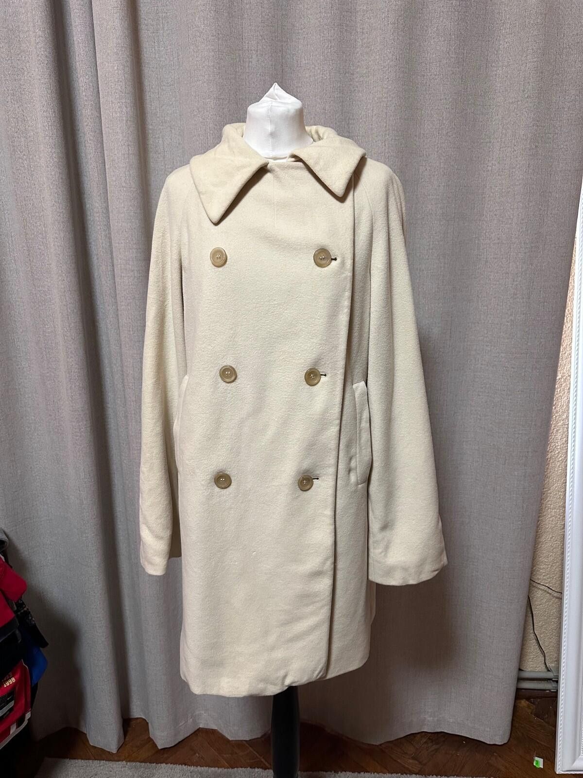 Jil Sander Jil Sander Wool Coat Sz 36 Beige Size XS / US 0-2 / IT 36-38 - 1 Thumbnail