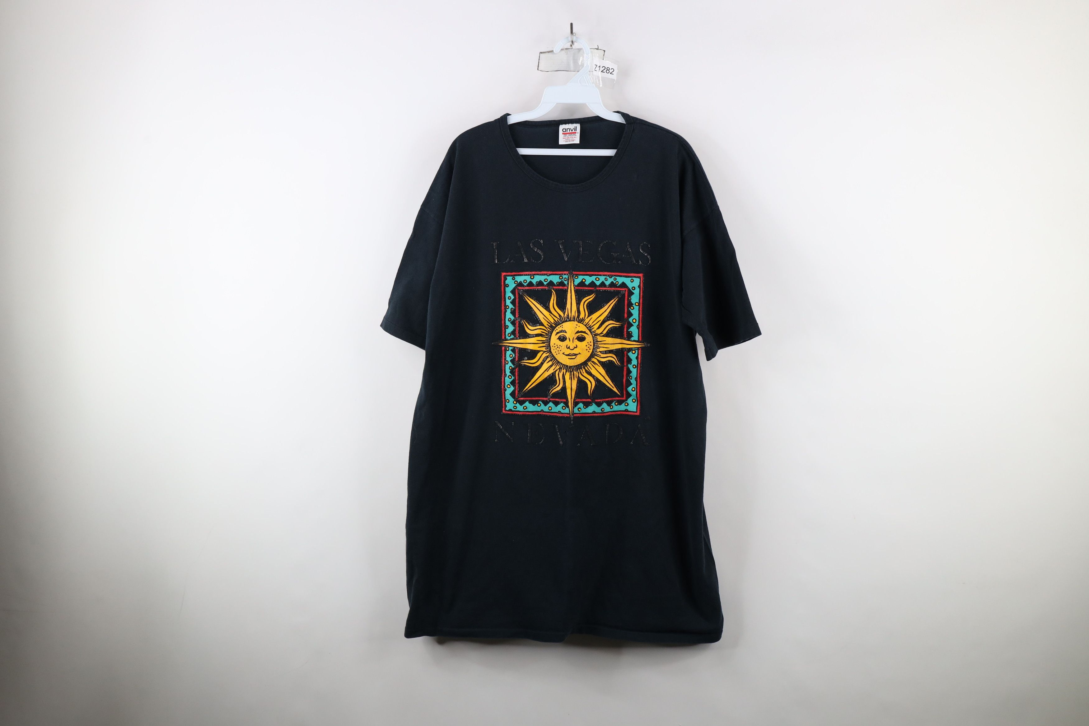 Vintage Vintage 90s Streetwear Sun Las Vegas Night Sleep T-Shirt USA Size ONE SIZE - 1 Thumbnail