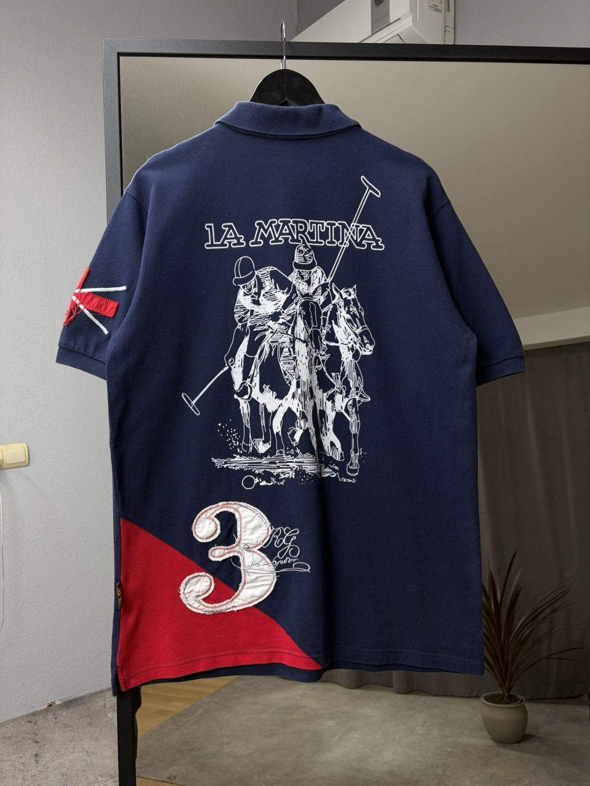 Polo Ralph Lauren La Martina Polo Shirt Equestrian Luxury Big Logo Back Y2K Size US L / EU 52-54 / 3 - 17 Thumbnail