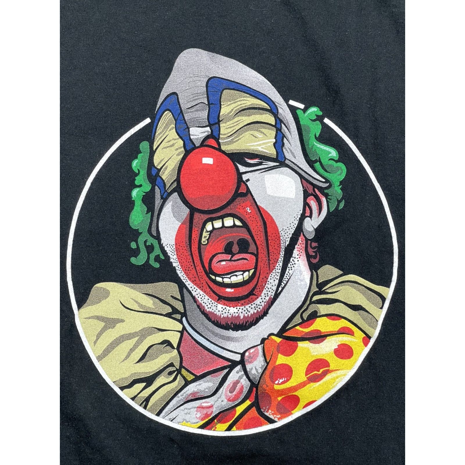 Vintage VINTAGE Yucko The Clown T Shirt – Shirt – Adult L – Black – Cotton – Logo Graphic – 2000s Y2K Prank Comic Howard Stern – Mens Size US L / EU 52-54 / 3 - 2 Thumbnail