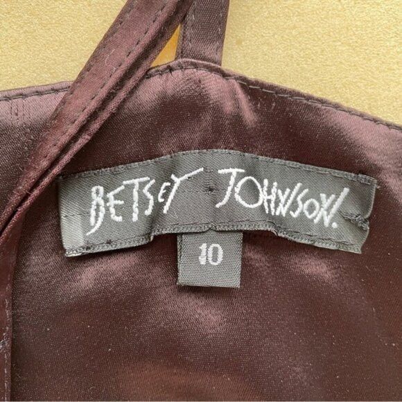 Betsey Johnson Y2K Betsey Johnson Plum Satin Mini Slip Dress - 10 🇺🇸 Size M / US 6-8 / IT 42-44 - 7 Thumbnail