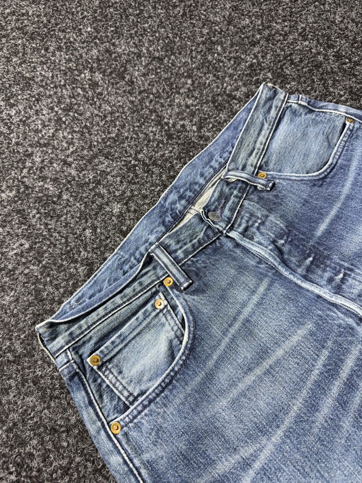 Levi's Levi’s 501 Straight Fit Western USA Cowboy Vibe Denim Jeans Size US 30 / EU 46 - 8 Thumbnail