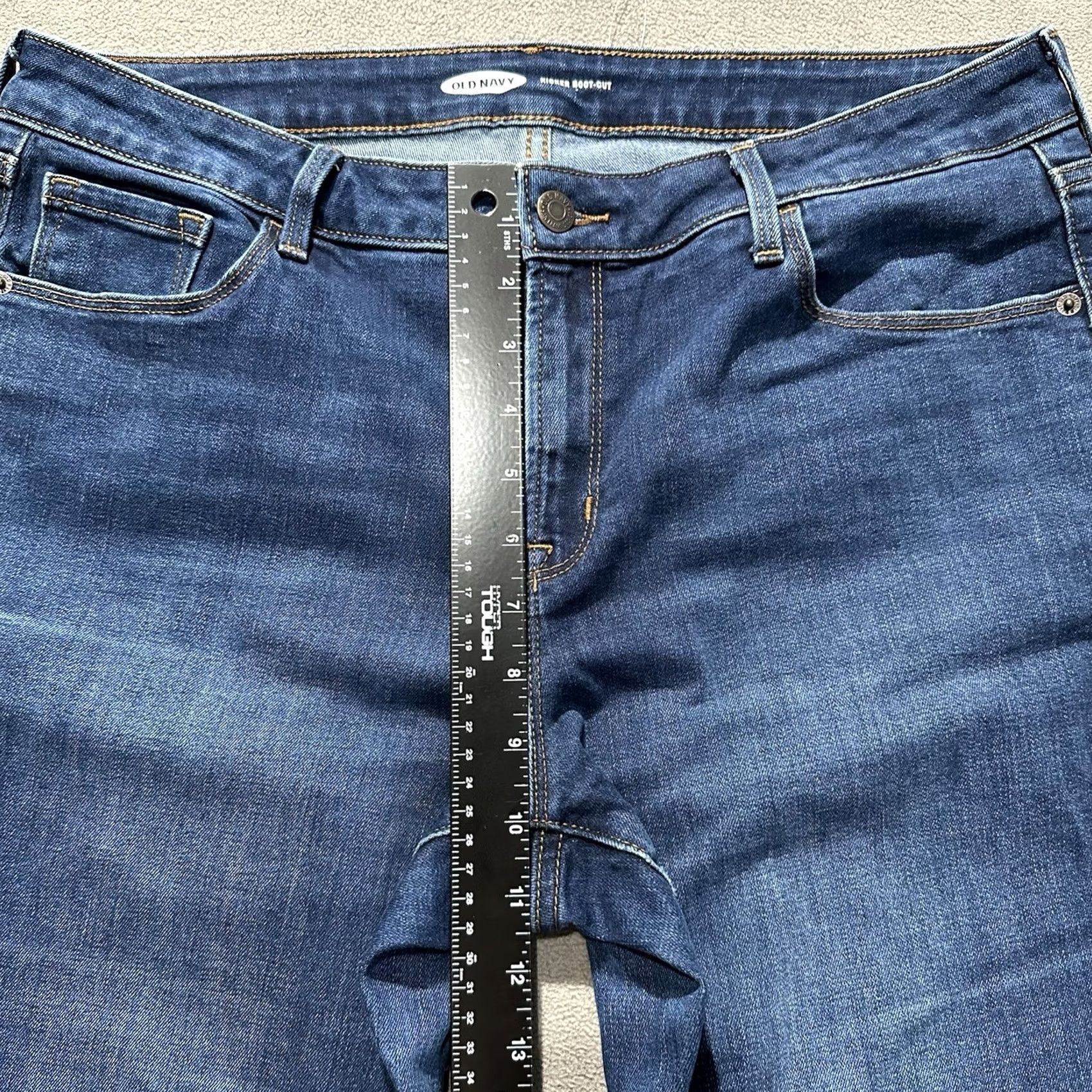 Old Navy Old Navy Womens Jeans 14 Short Blue Denim Stretch Mid-Rise Boot-Cut Kicker GUC Size 36" / US 14 / IT 50 - 7 Thumbnail