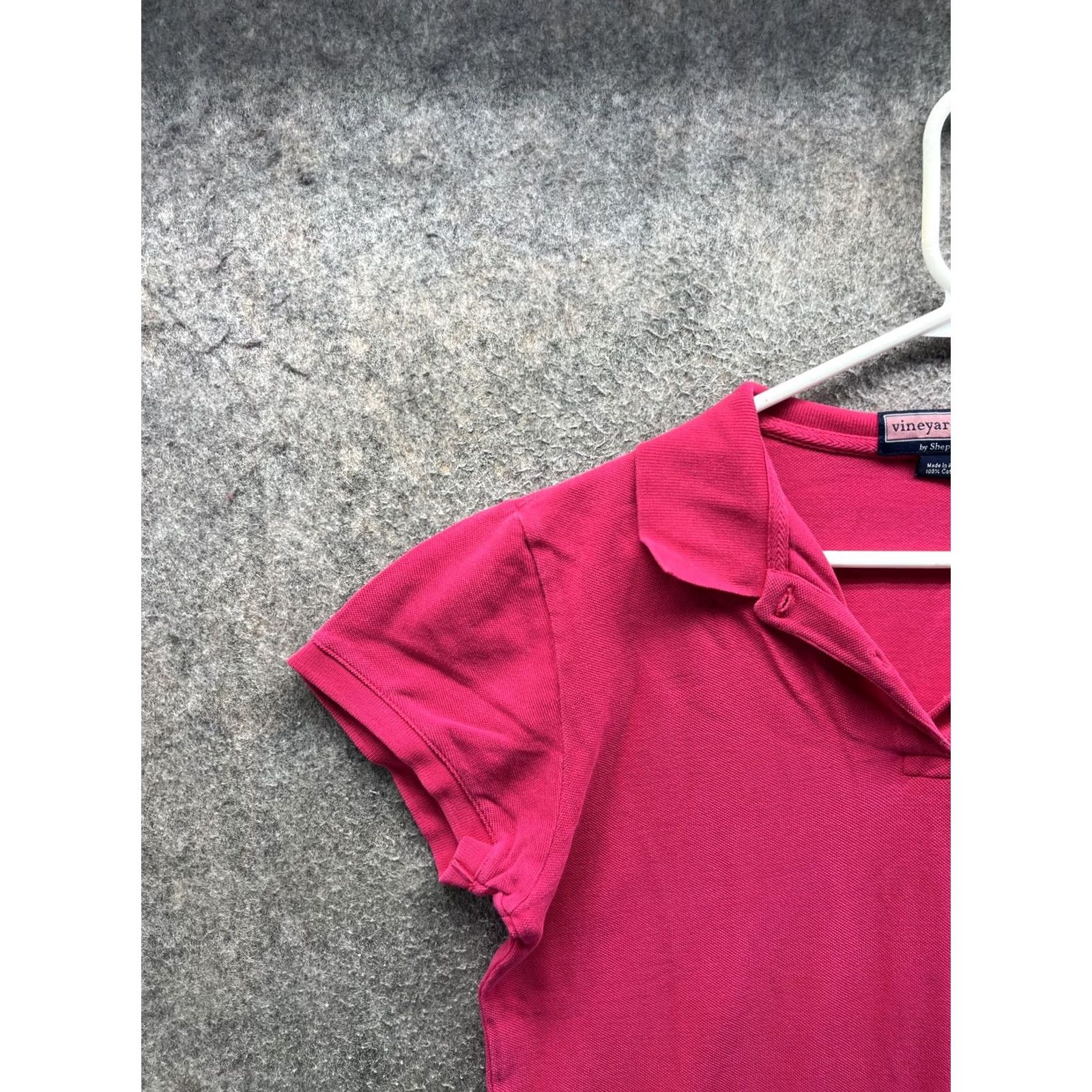 Vineyard Vines Vineyard Vines Polo Shirt Womens M Pink Short Sleeve Collared 100% Cotton Top Size M / US 6-8 / IT 42-44 - 6 Thumbnail