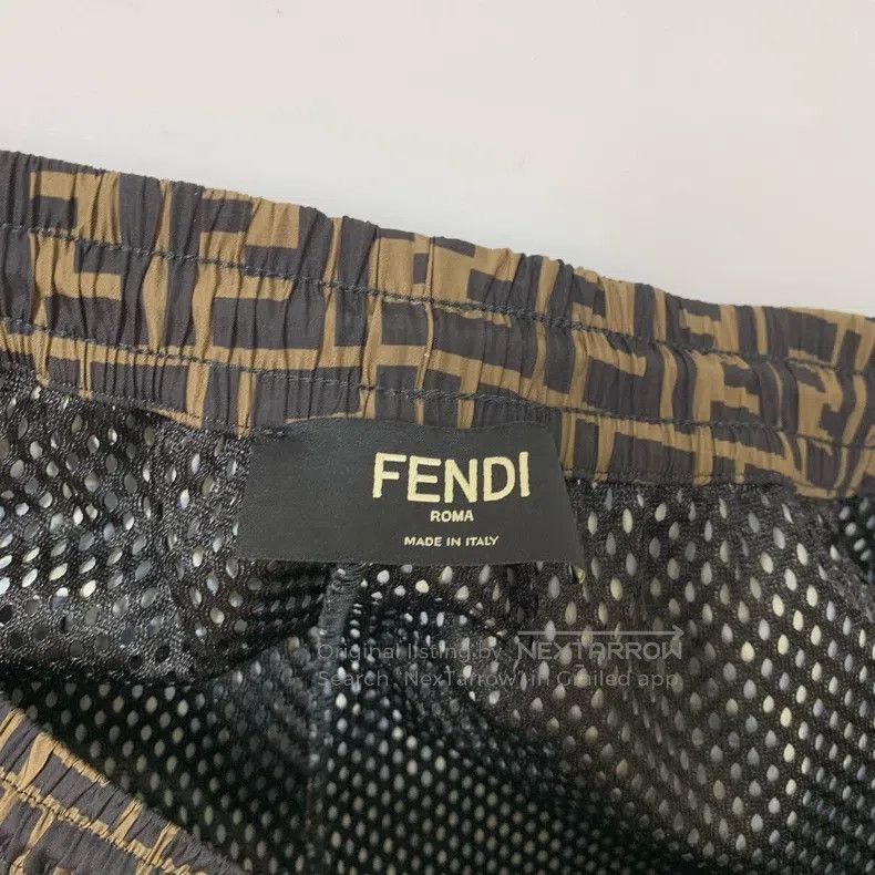 Fendi Fendi Double F Logo Printed Drawcord Waist Casual Pants Size US 30 / EU 46 - 3 Thumbnail