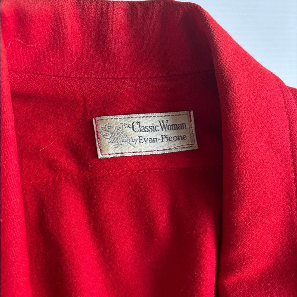 Evan Picone Vintage Wool Evan Picone Red Blazer Jacket Size XL / US 12-14 / IT 48-50 - 4 Thumbnail