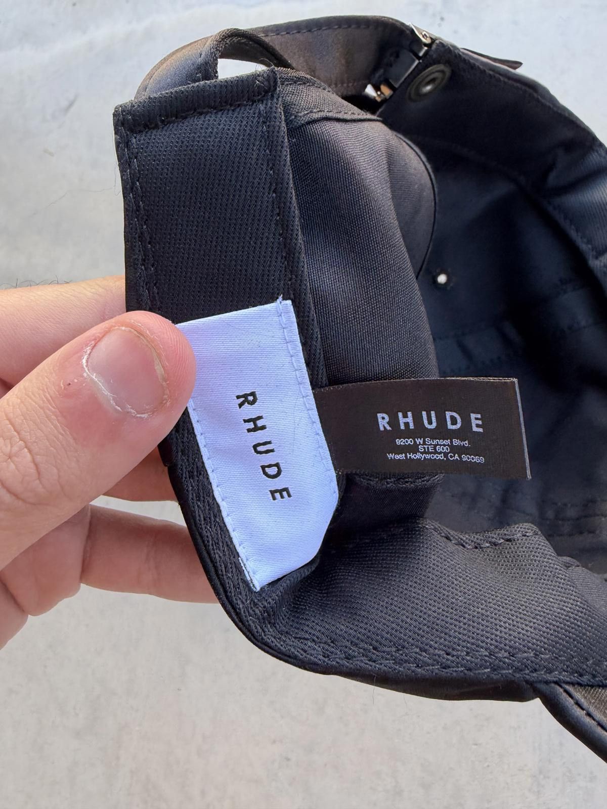 Rhude Rhude Off Road Sports Club Hat Black Curved Brim Cap New Size ONE SIZE - 7 Thumbnail