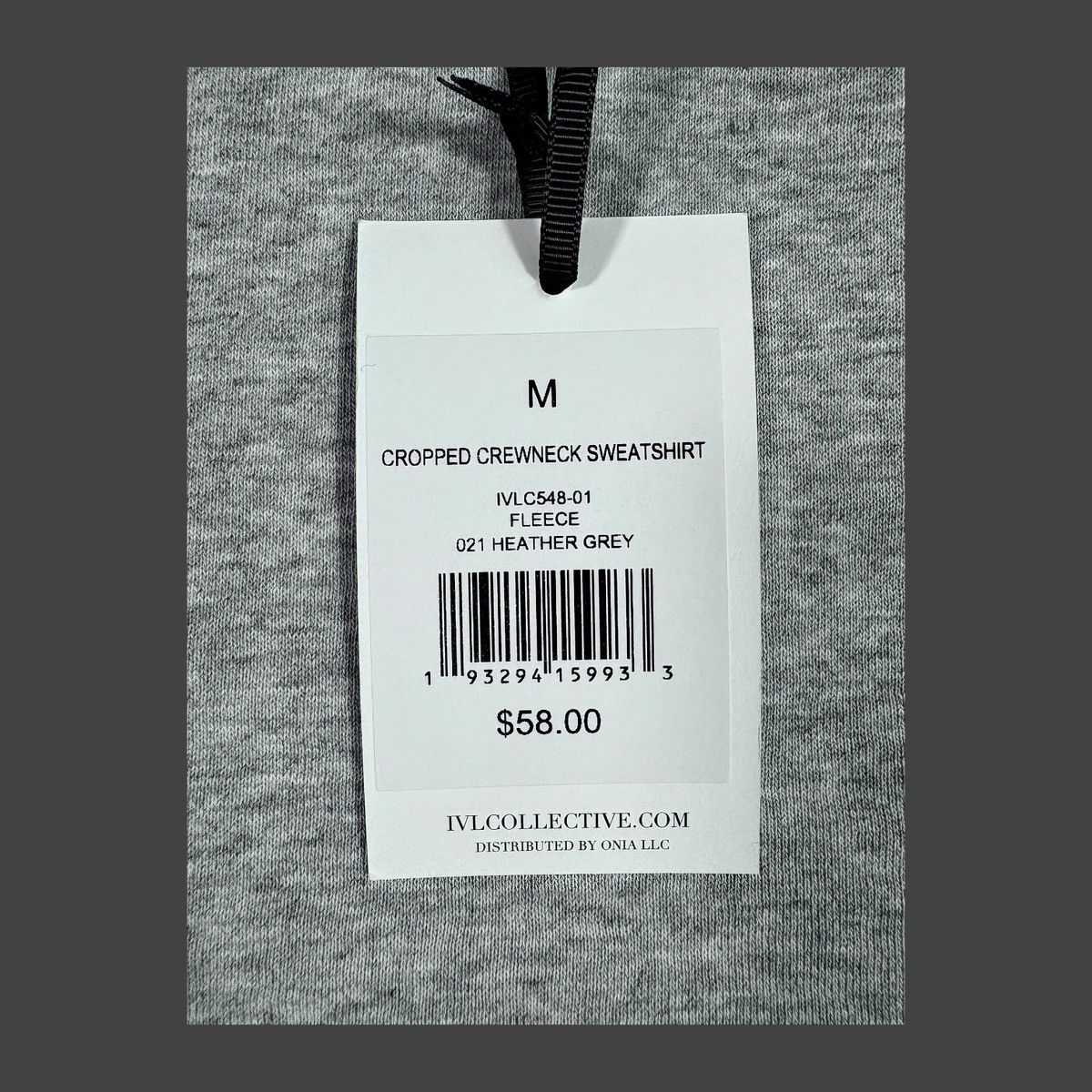 Other IVL Collective Women’s Crewneck Sweatshirt Fleece Grey Sz M Size M / US 6-8 / IT 42-44 - 10 Thumbnail