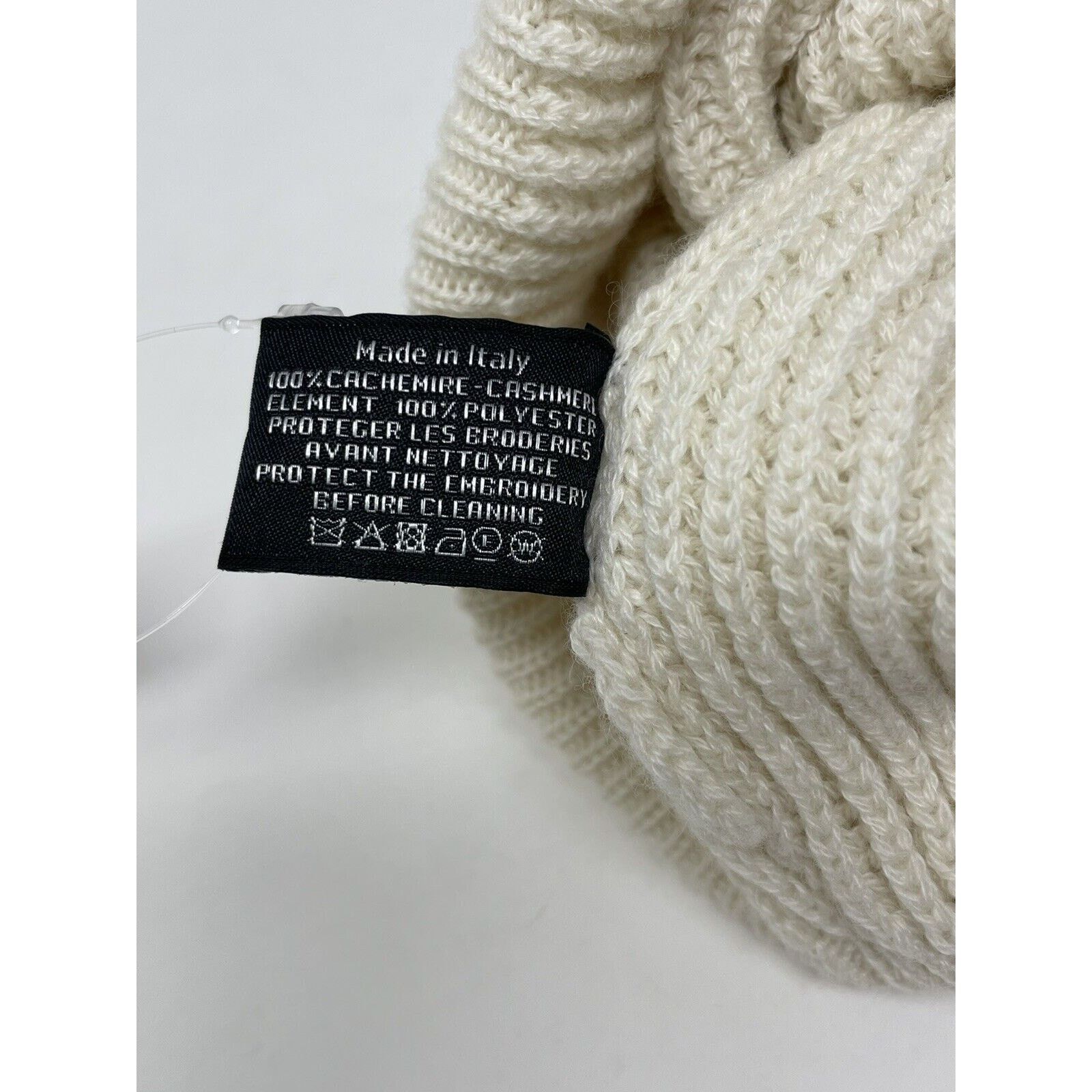 Chanel Chanel Cashmere Hat Beanie 22A Ivory Script NWT Size ONE SIZE - 9 Thumbnail