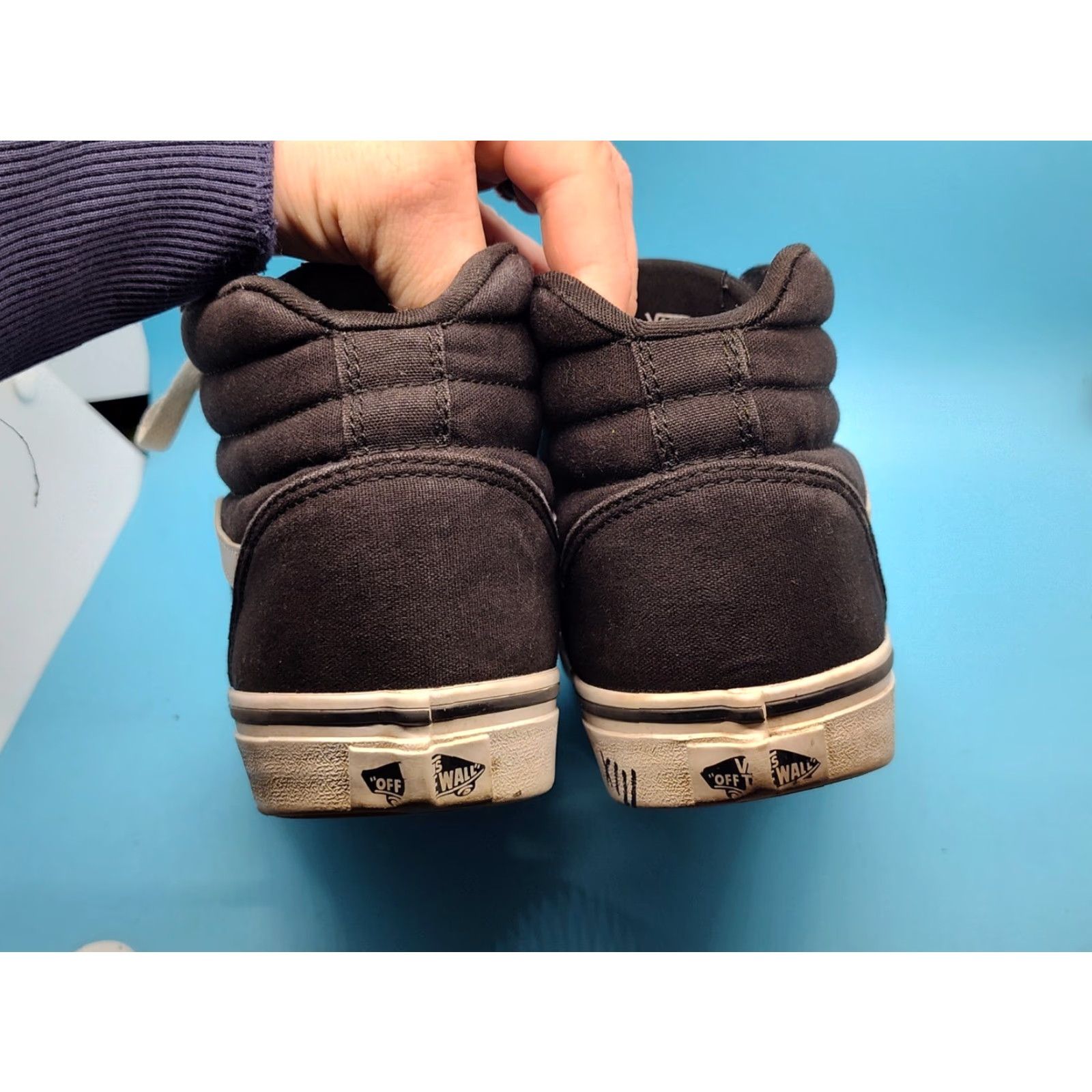 Vans VANS Sk8 Hi Top Sneakers Black White Suede Canvas Athletic Women’s Size 8 Size M / US 6-8 / IT 42-44 - 7 Thumbnail