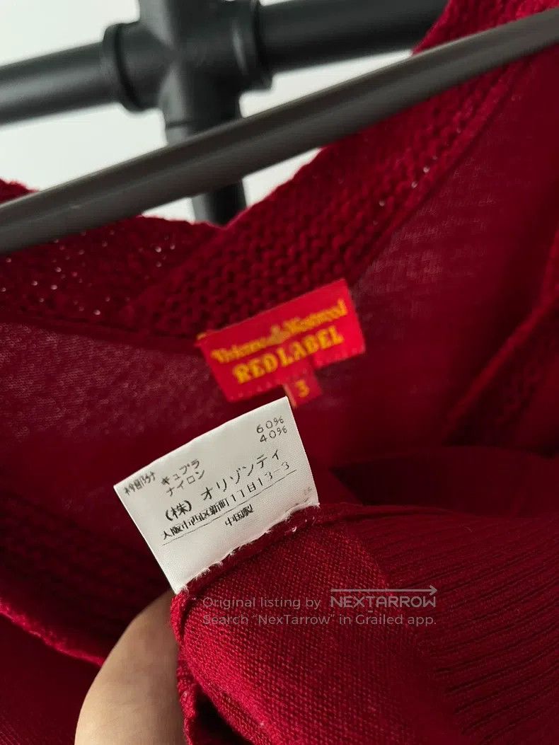 Vivienne Westwood Vivienne Westwood Red Knit Cardigan Size L / US 10 / IT 46 - 3 Thumbnail