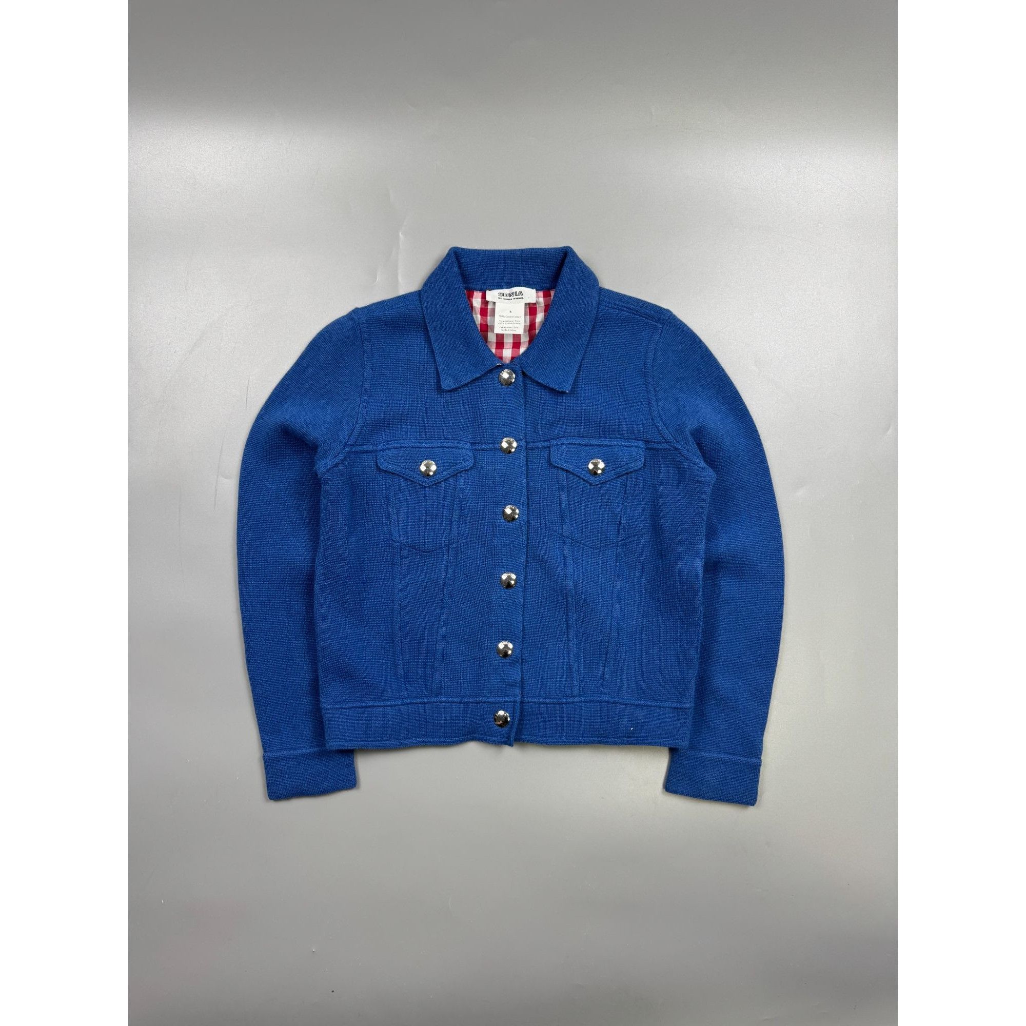 Sonia Rykiel Sonia by Sonia Rykiel Knitted Cotton Trucker Jacket (Y1224) Size S / US 4 / IT 40 - 1 Thumbnail