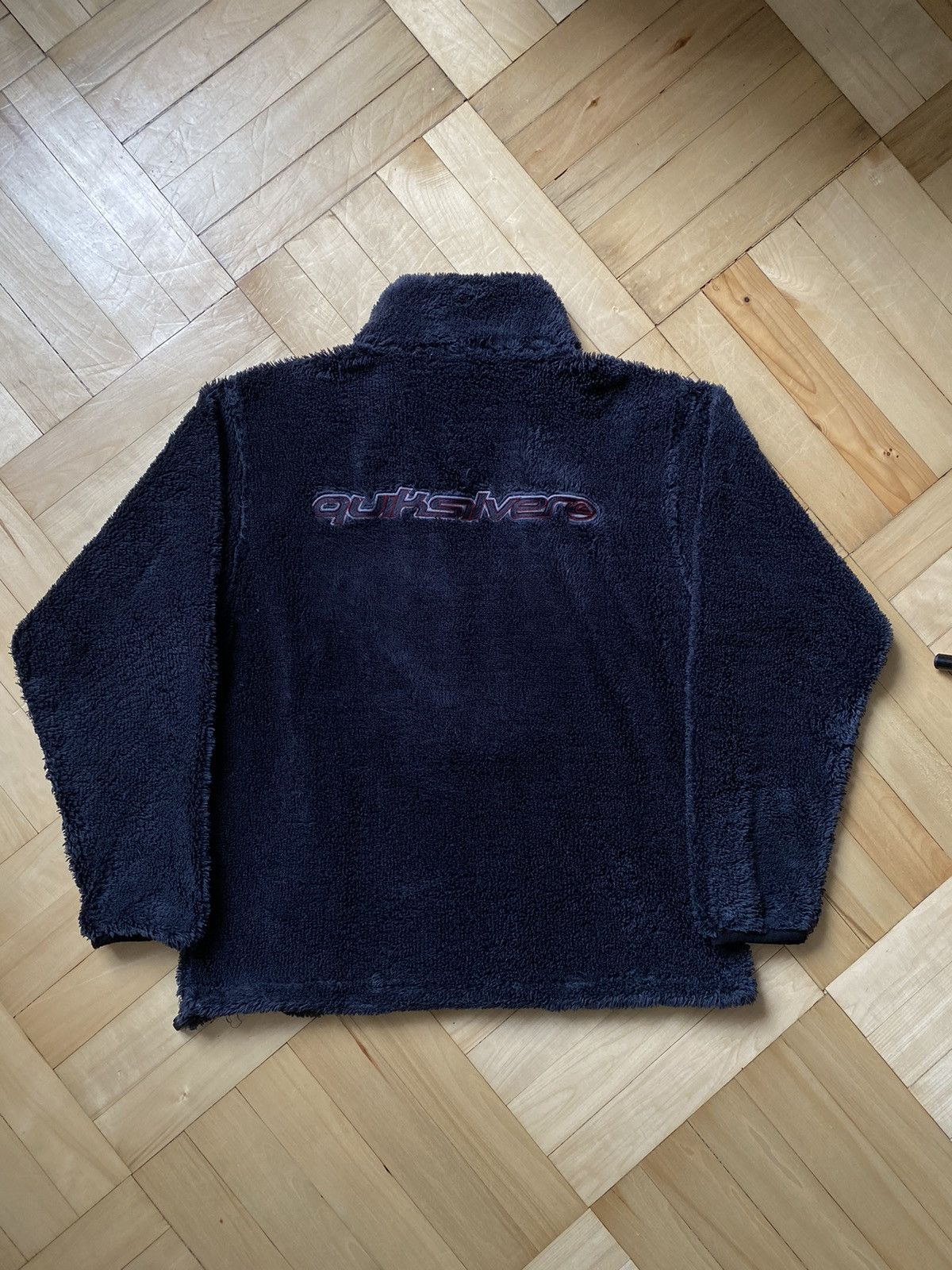 Quiksilver Quiksilver Vintage Rare Big Logo Teddy Surf Pocket Fleece Size US M / EU 48-50 / 2 - 1 Thumbnail