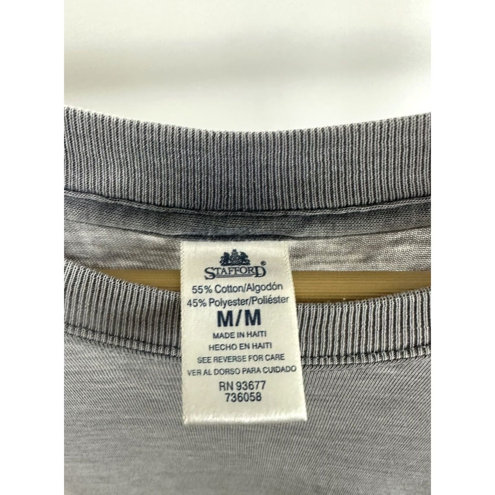Stafford VTG Stafford WIP Workwear Pocket T-Shirt M Navy Ashe Gray Grunge 90s Mens Size US M / EU 48-50 / 2 - 3 Thumbnail