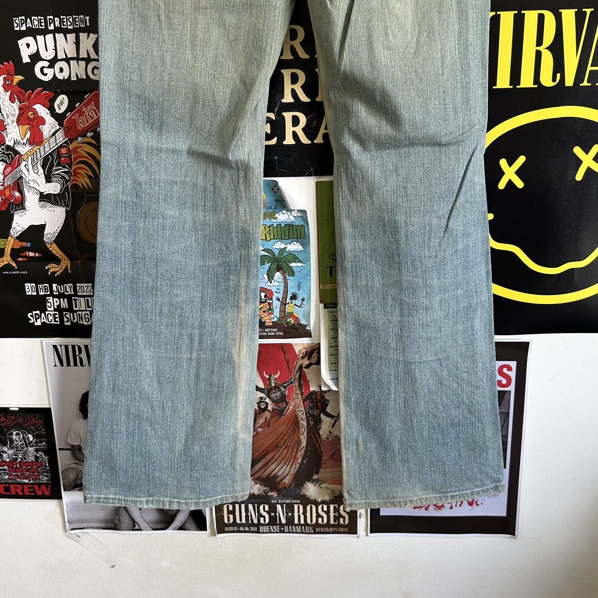 Vintage Vintage Alpha Cubic Flare Jeans Size 28" / US 6 / IT 42 - 11 Thumbnail