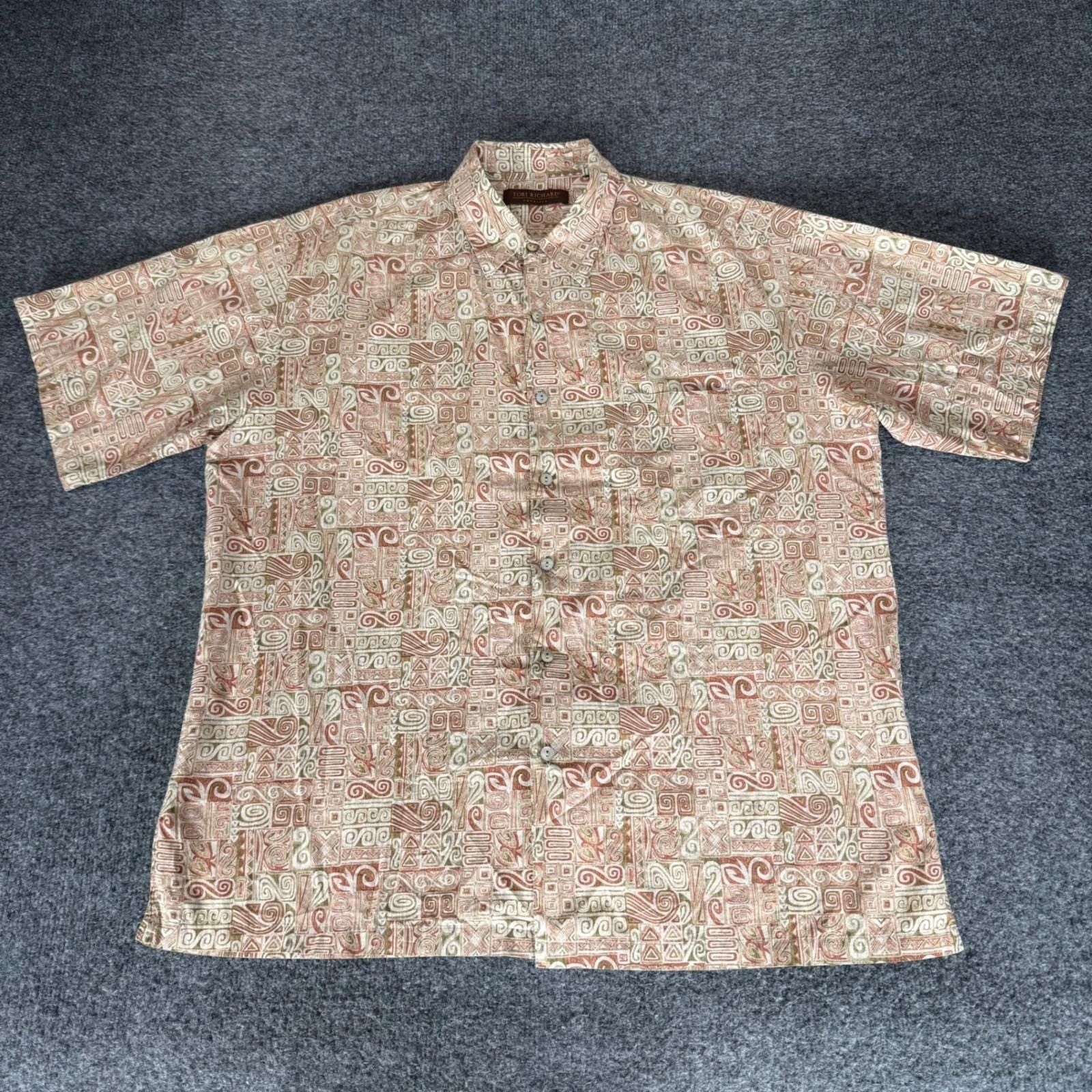 Tori Richard Tori Richard Shirt Men Large Abstract Geometric Patchwork Size US L / EU 52-54 / 3 - 1 Thumbnail