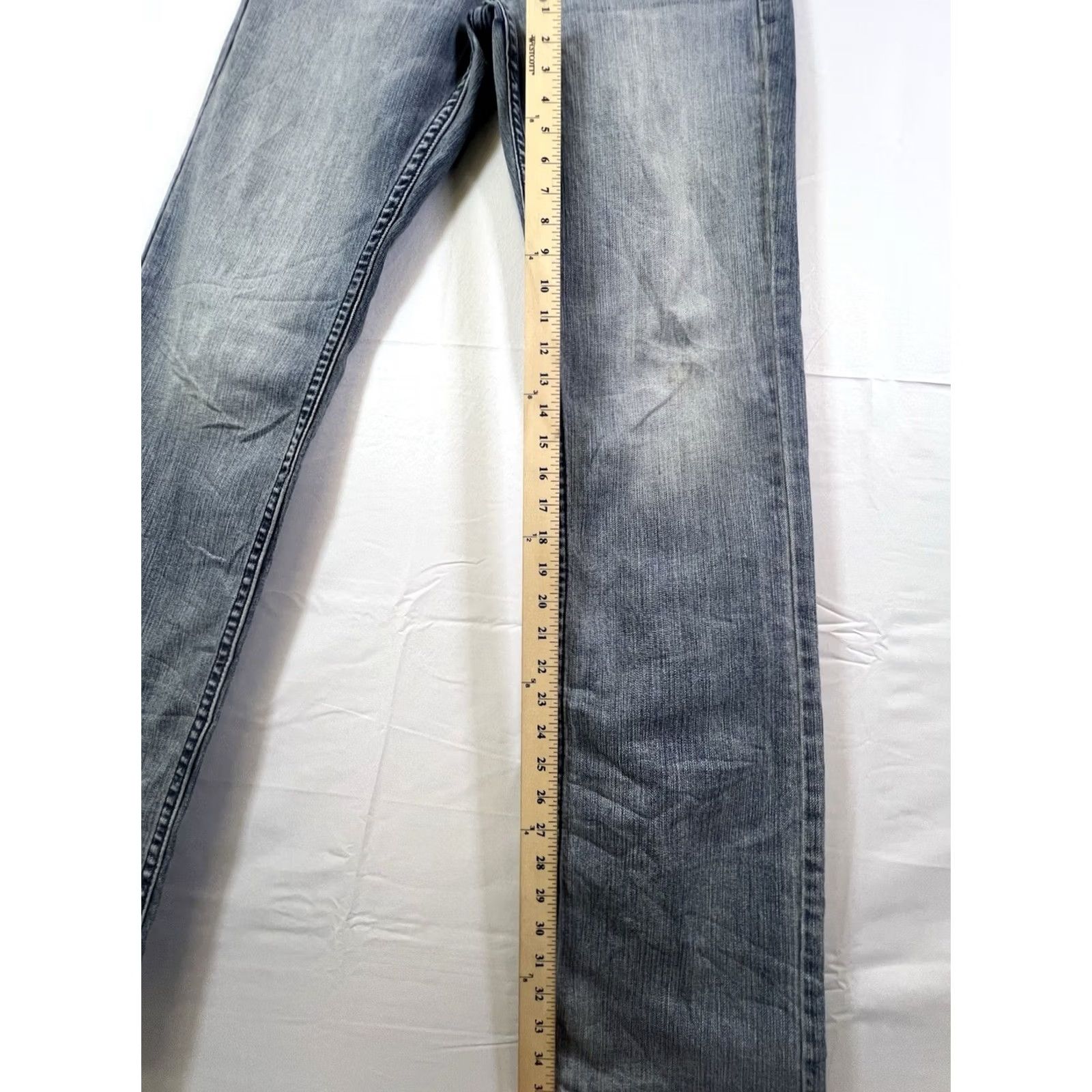 Cody James Cody James Men's Jeans Western Blue Denim Light Wash 32x34 Straight Pocket 5-Pocket Denim Cotton Blend Cowboy Theme Mens Regular Size 32 White? Size US 32 / EU 48 - 2 Thumbnail