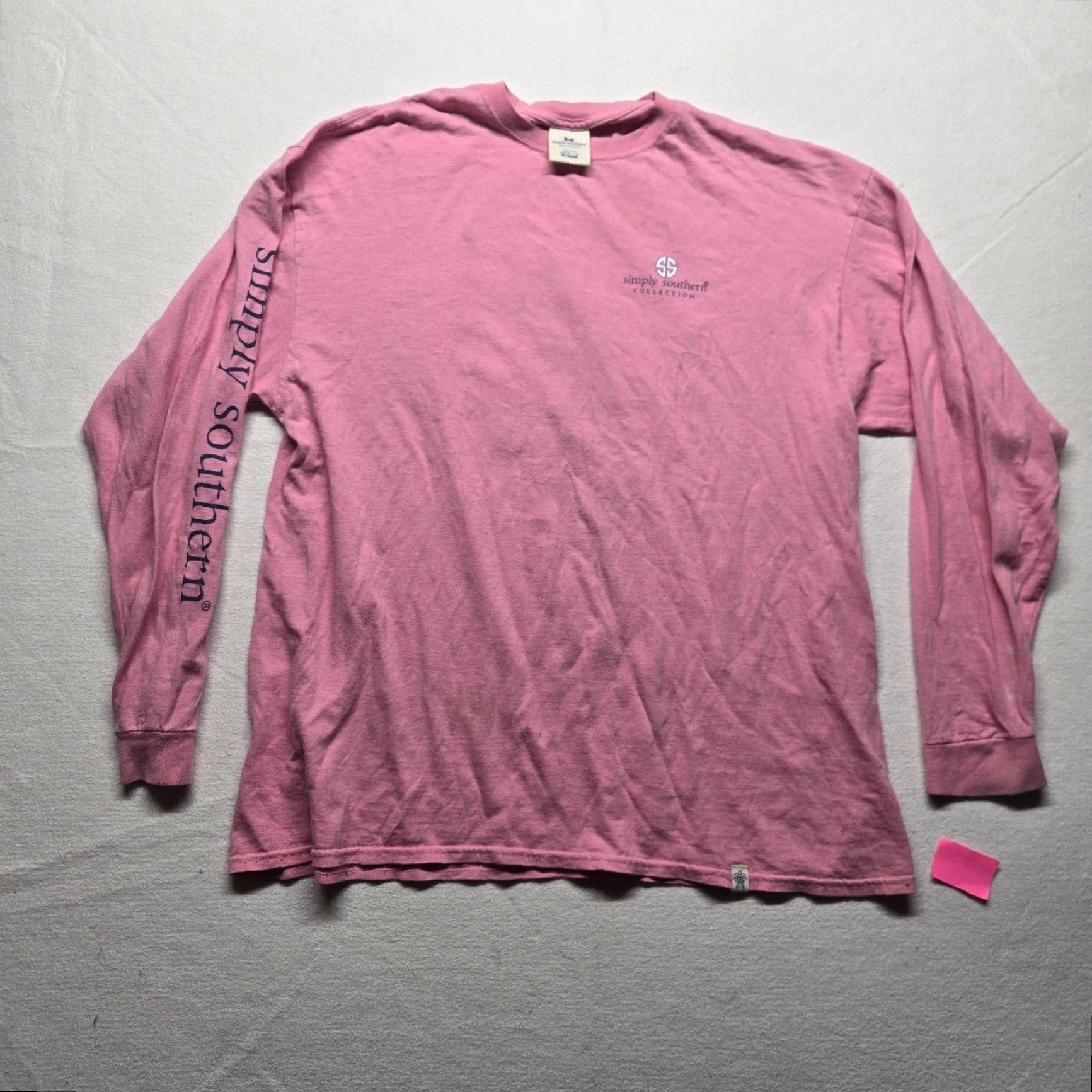 Pinko Simply Southern Shirt Women XL Pink Be Strong & Courageous Elephant Womens Size XL / US 12-14 / IT 48-50 - 2 Thumbnail