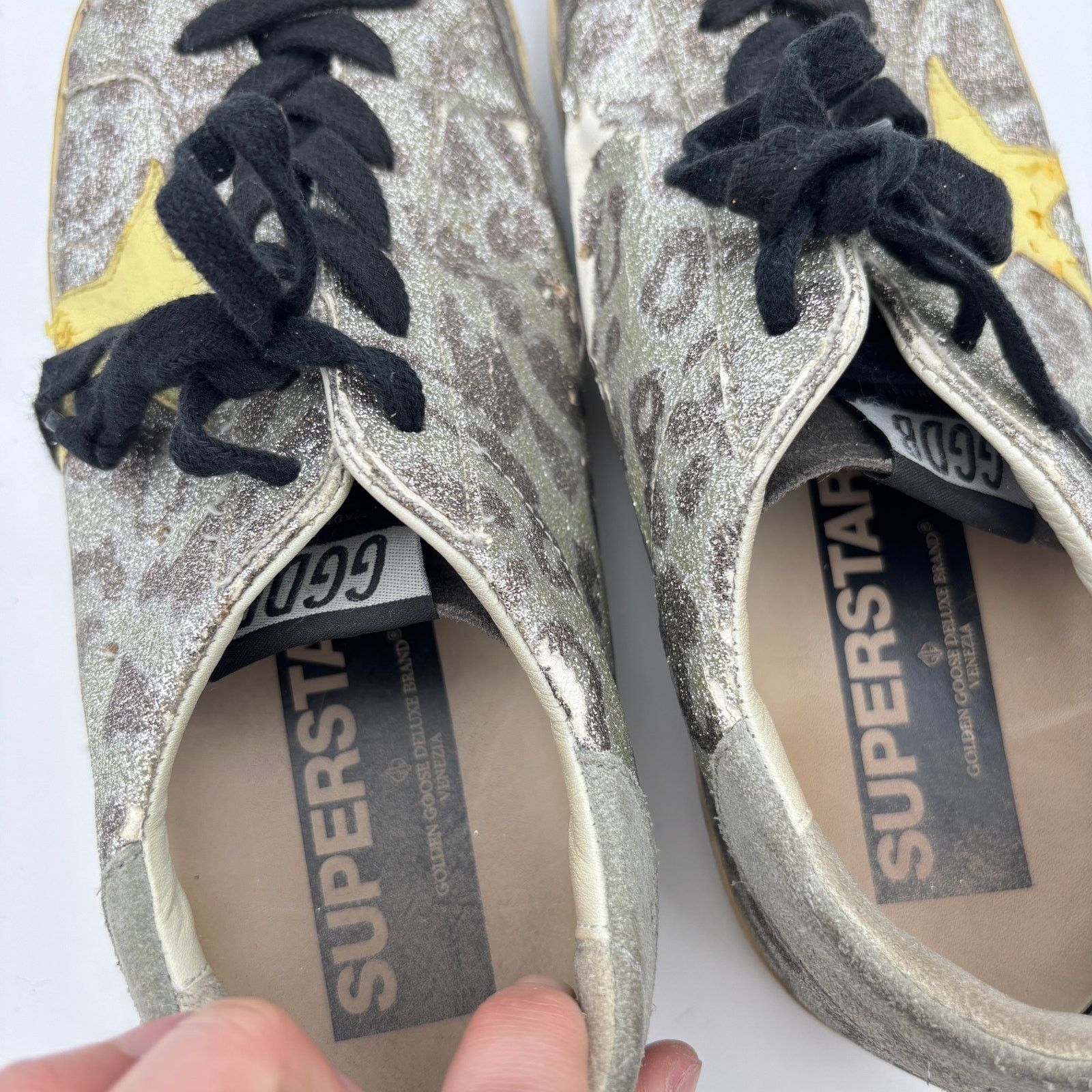 Golden Goose Golden Goose Superstar GGDB Glitter Leopard Sneakers 39 US 9 Size US 9 / IT 39 - 14 Thumbnail