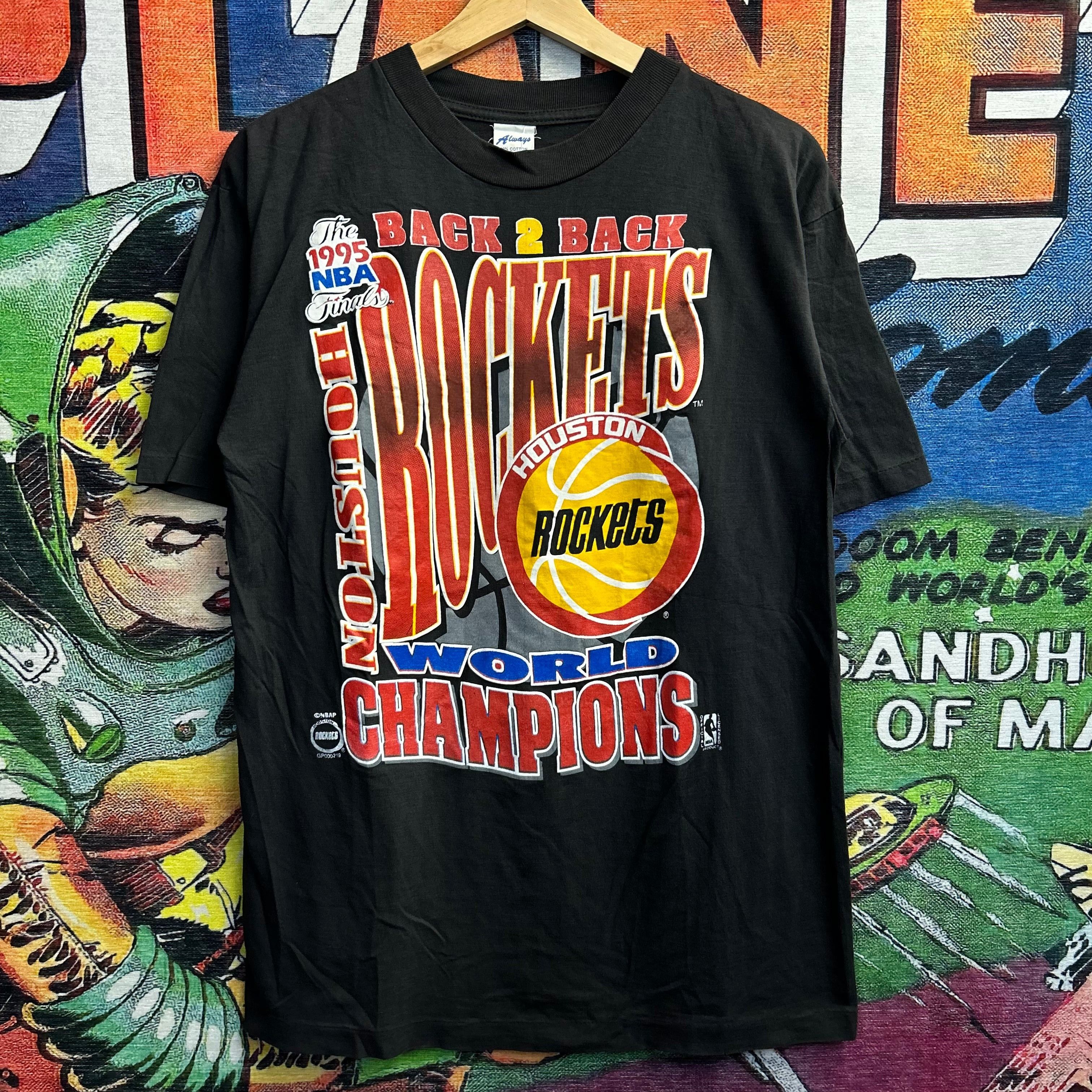 NBA × Vintage Vintage 90’s 95’ Houston Rockets NBA Champions Tee Size L Size US L / EU 52-54 / 3 - 1 Thumbnail