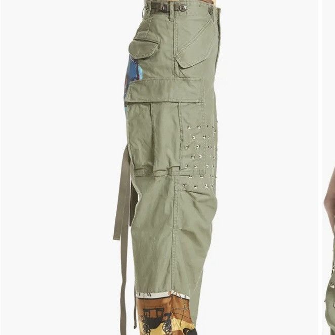 Comme des Garcons Junya Watanabe x CDG studded cargo graffiti pants Size 27" / US 4 / IT 40 - 3 Thumbnail