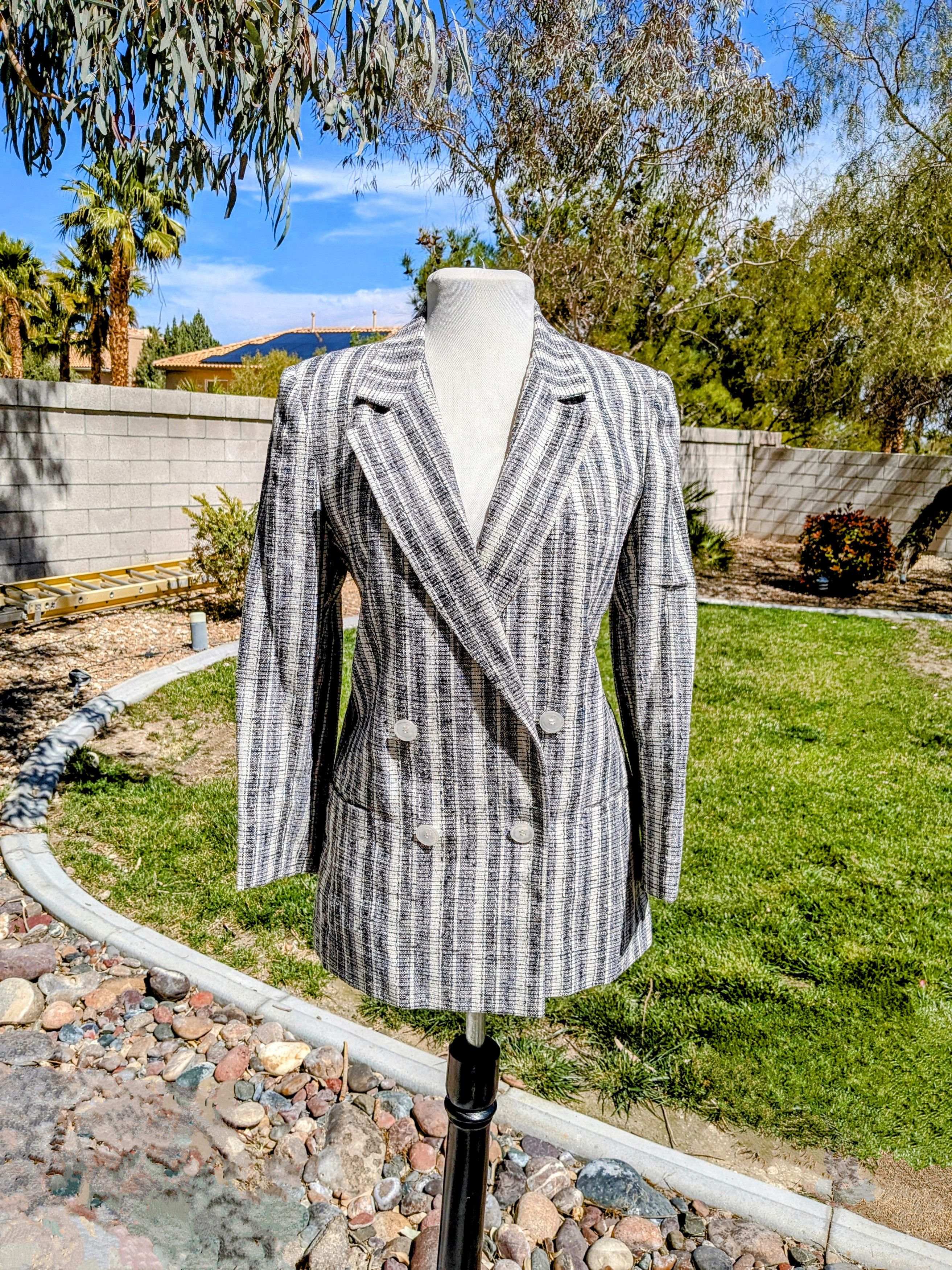 Vintage VTG Peabody House Double Breasted Petite Blazer Coat Jacket Size M / US 6-8 / IT 42-44 - 1 Thumbnail