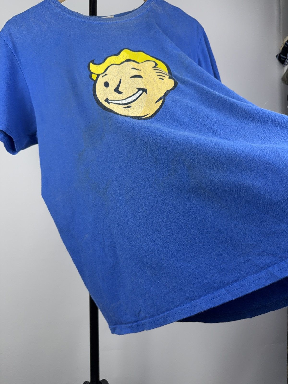 Playstation × The Game × Vintage Vintage 2000s Fallout 4 PROMO Logo Gaming Faded T Shirt Size US L / EU 52-54 / 3 - 6 Thumbnail