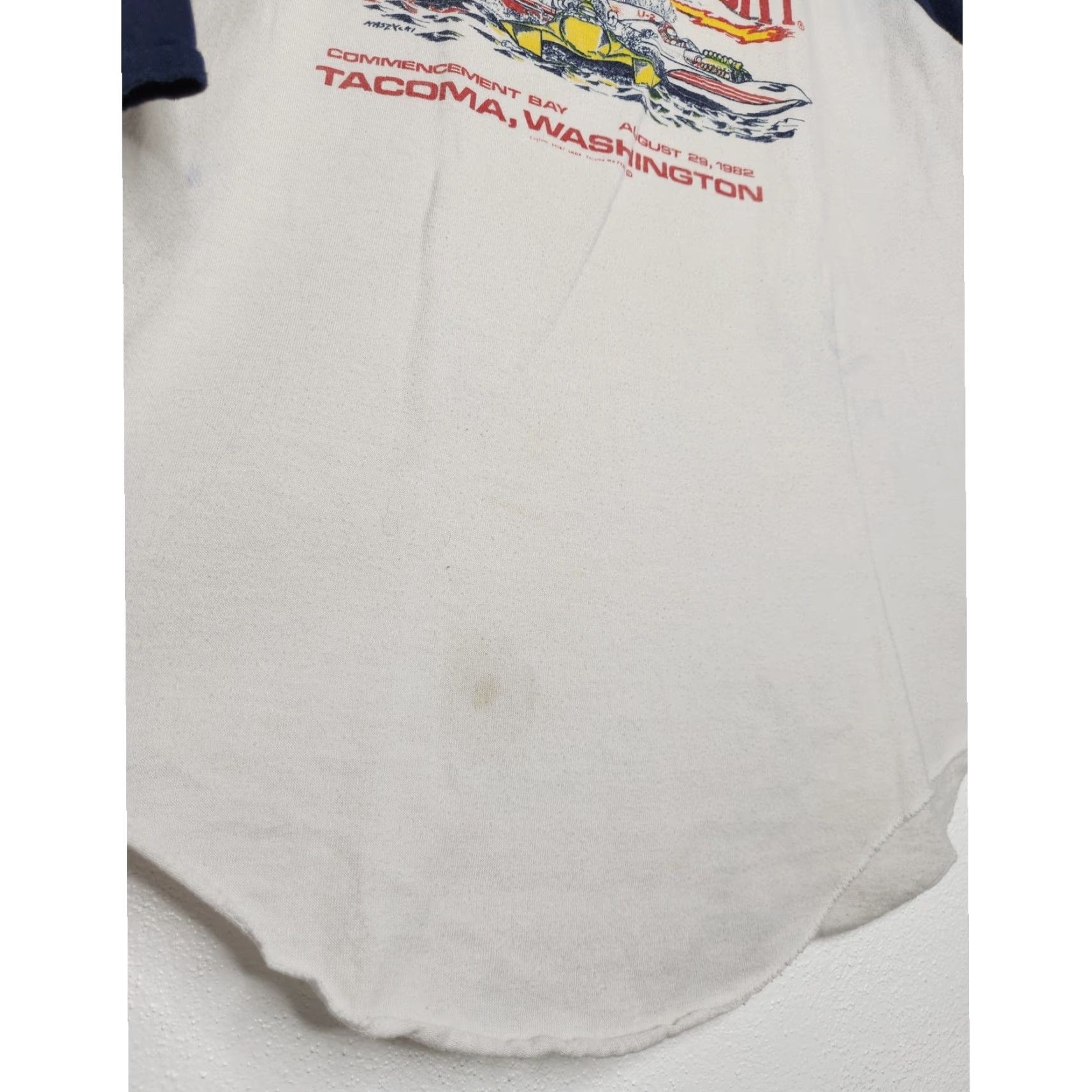 Glanshirt VINTAGE Thunder Sunday Boat Racing Raglan Shirt Size US M / EU 48-50 / 2 - 4 Thumbnail