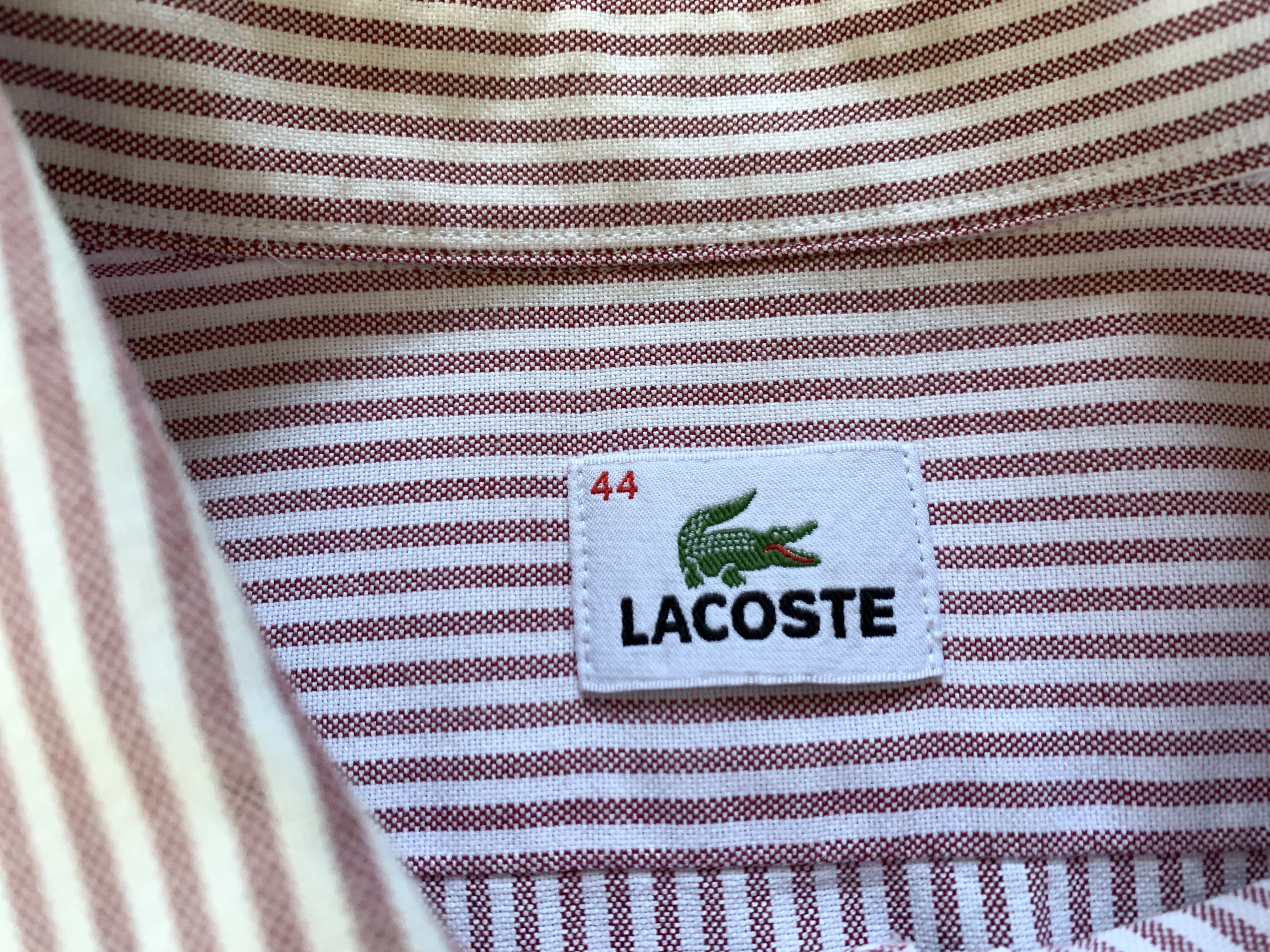 Lacoste Vintage Lacoste Striped Short Sleeve Shirt Size US S / EU 44-46 / 1 - 6 Thumbnail