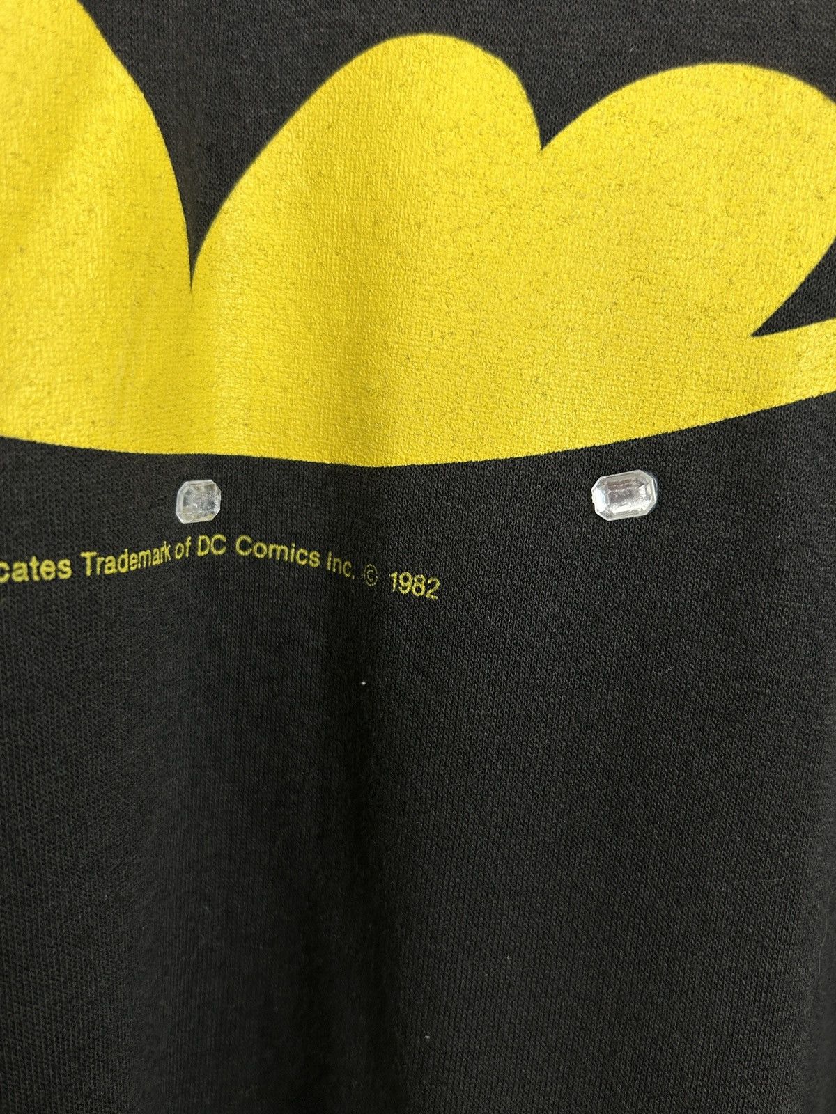 DC Comics 80s Vintage 1982 Batman Dc Comics Logo T-Shirt In Black Size US XL / EU 56 / 4 - 3 Thumbnail