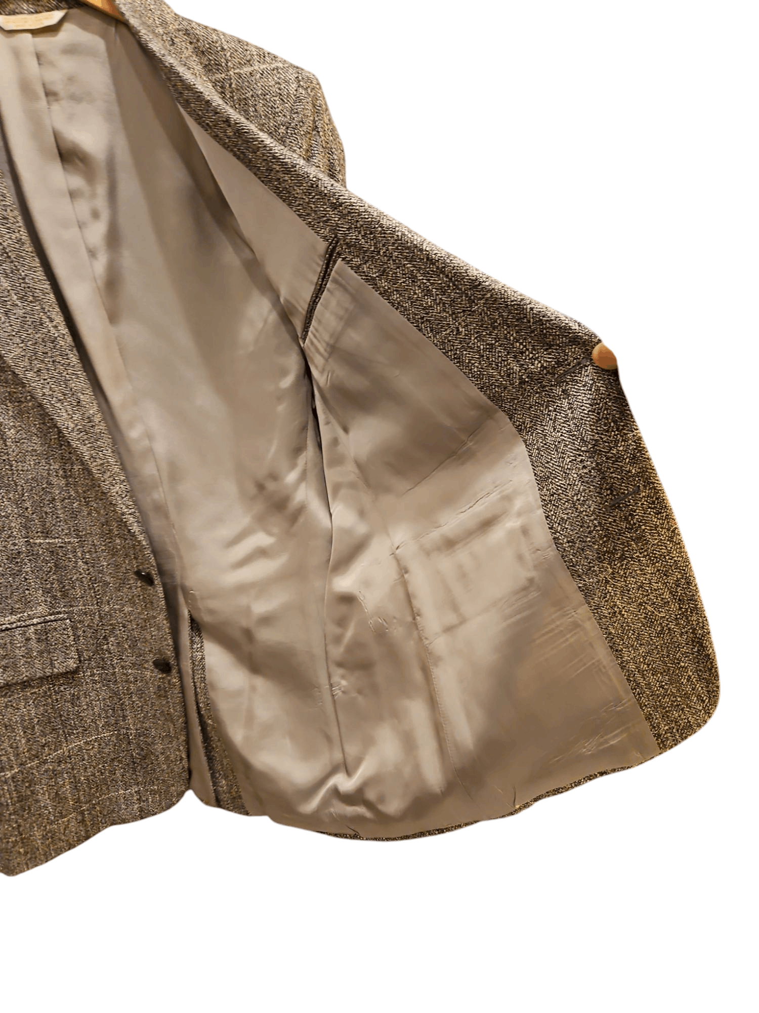 Adams Row Men's Gray Silk Blend Herringbone Blazer Sz. 38R Size 42R - 3 Thumbnail