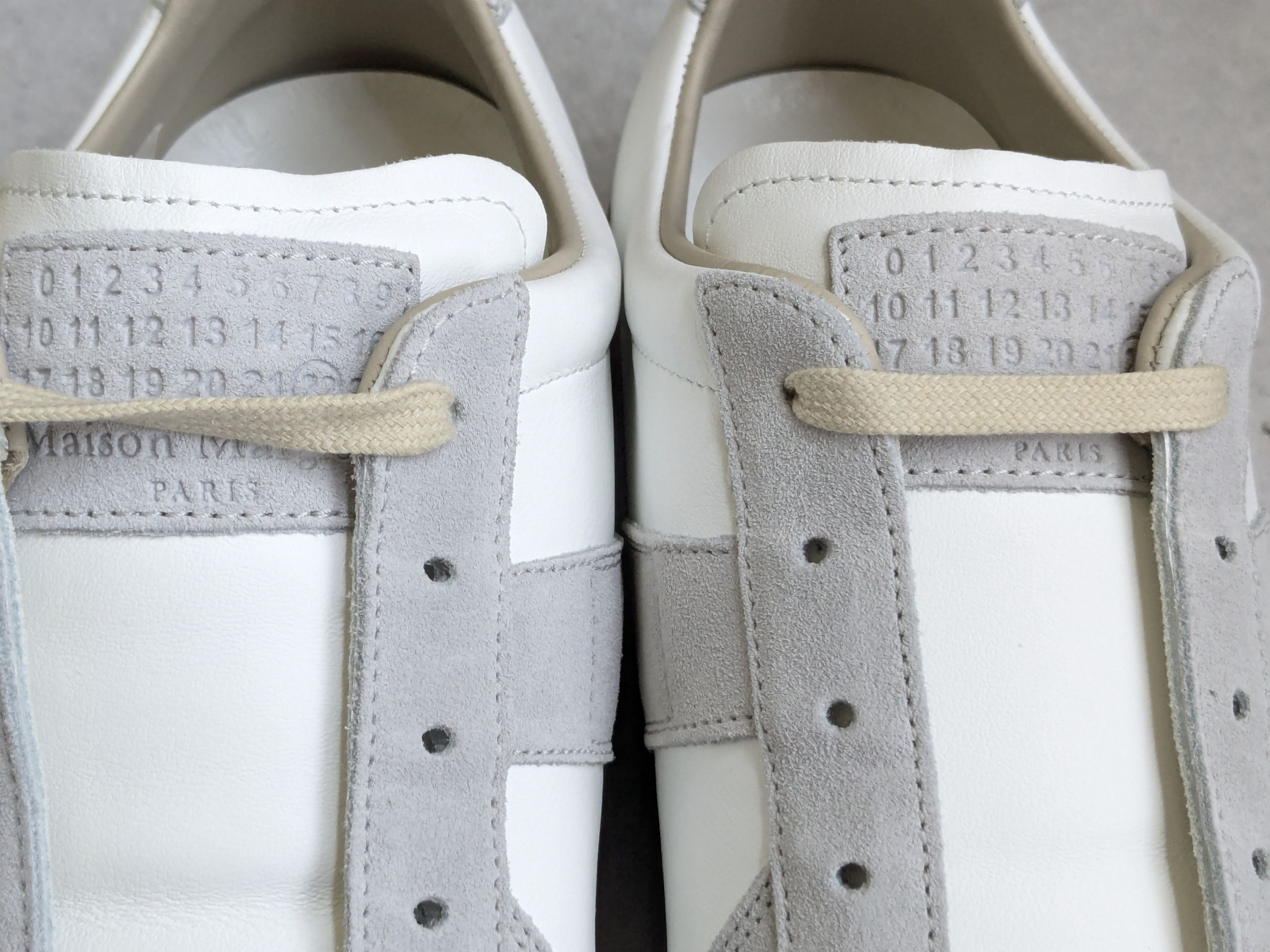 Maison Margiela Maison Margiela Replica GAT White Gray 12 45 Low Tops Size US 12 / EU 45 - 8 Thumbnail
