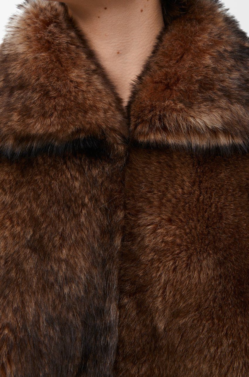 Loewe o1loc1c0525 Jacket in Shearling in Brown/Orange Size M / US 6-8 / IT 42-44 - 5 Thumbnail